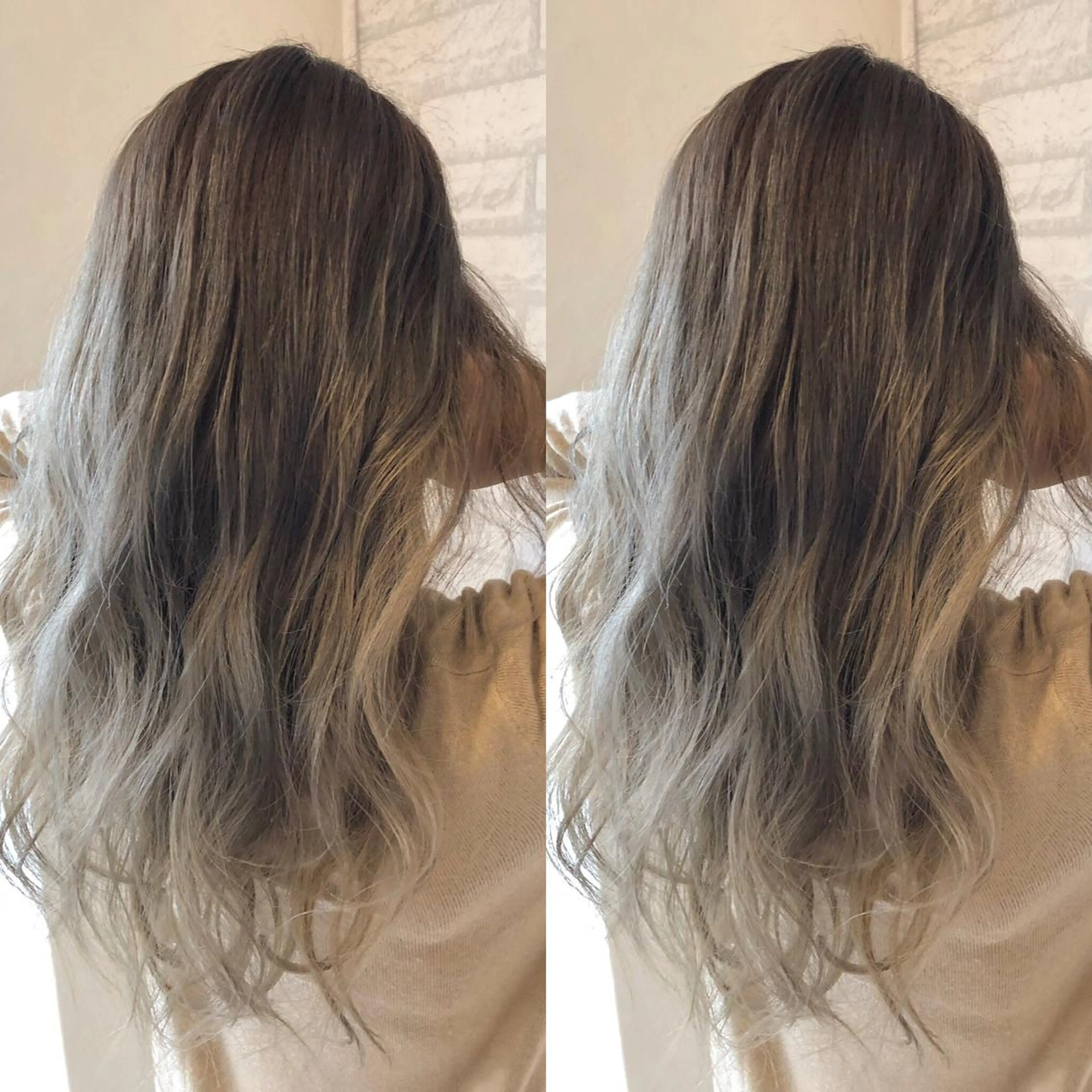 ミディアム カラー ブリーチ グレージュ カット ヘアカラー トリートメント JILBLAN京都 ショート/ハイライトのヘアスタイル