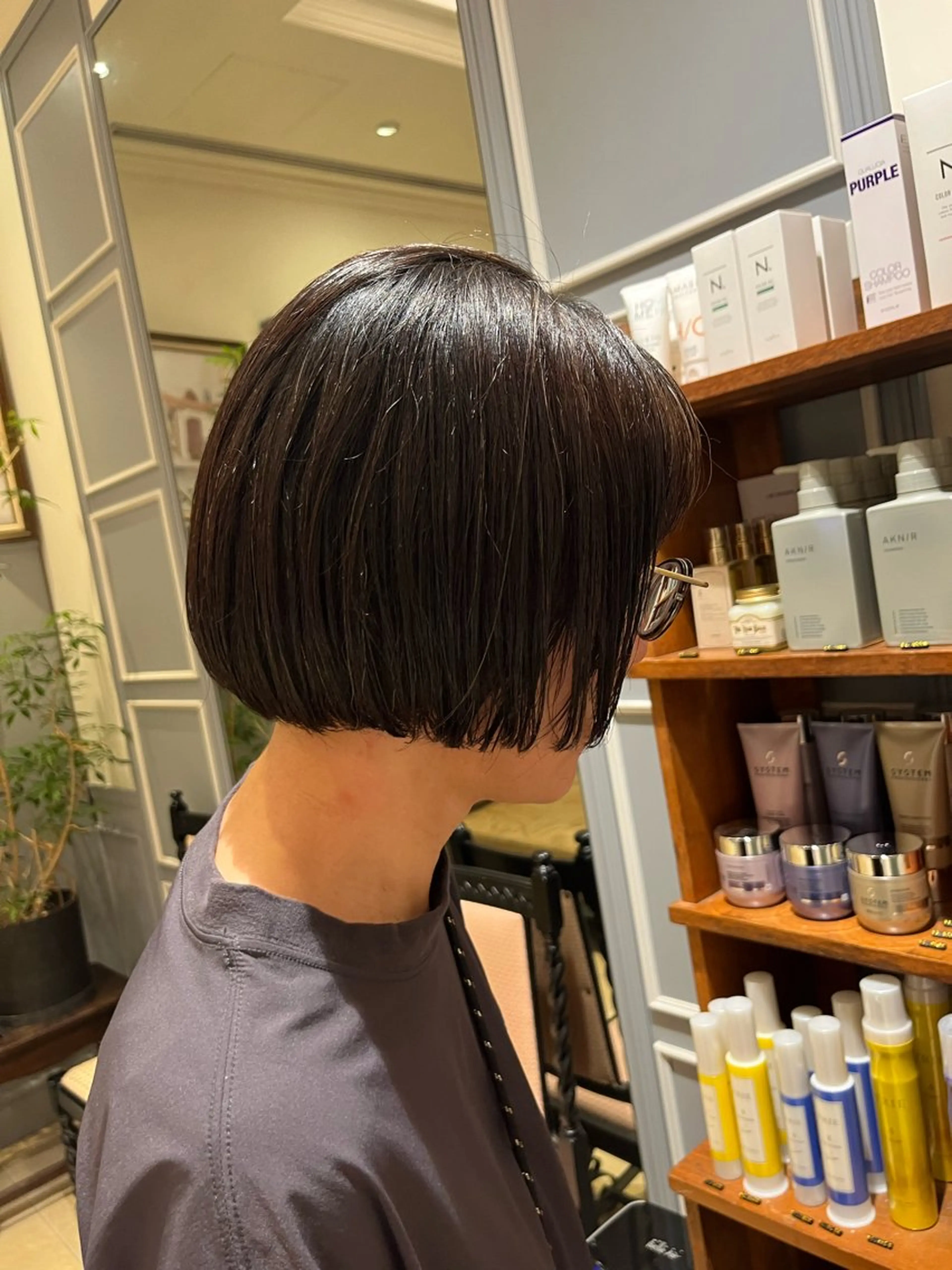 ミディアム ボブ ｼｮｰﾄｶｯﾄ 梅田 山下　すみれのヘアスタイル