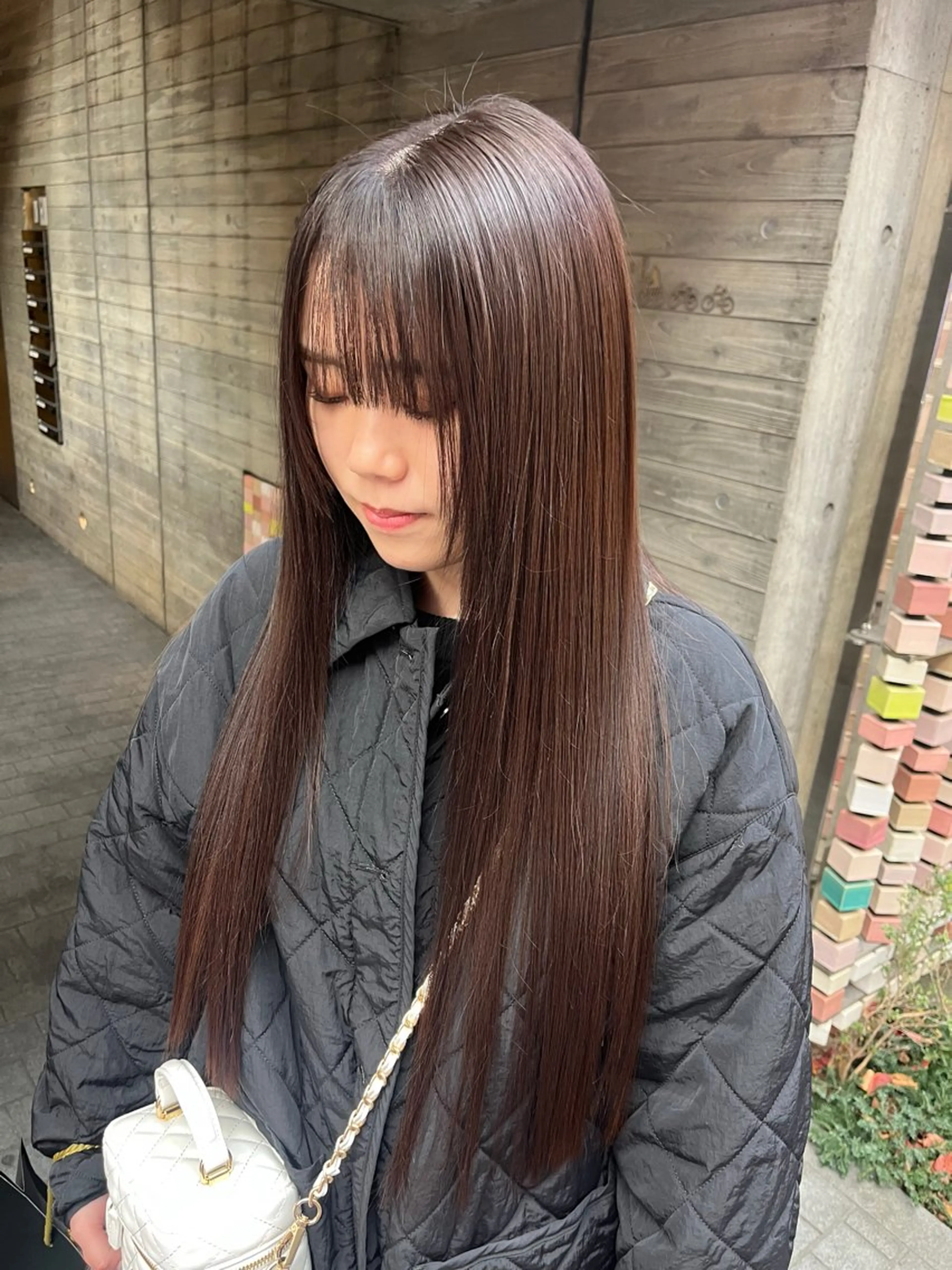 カット【無料🤍】+カラー+髪質改善トリートメント🌿🫧 【stylist 担当】の写真