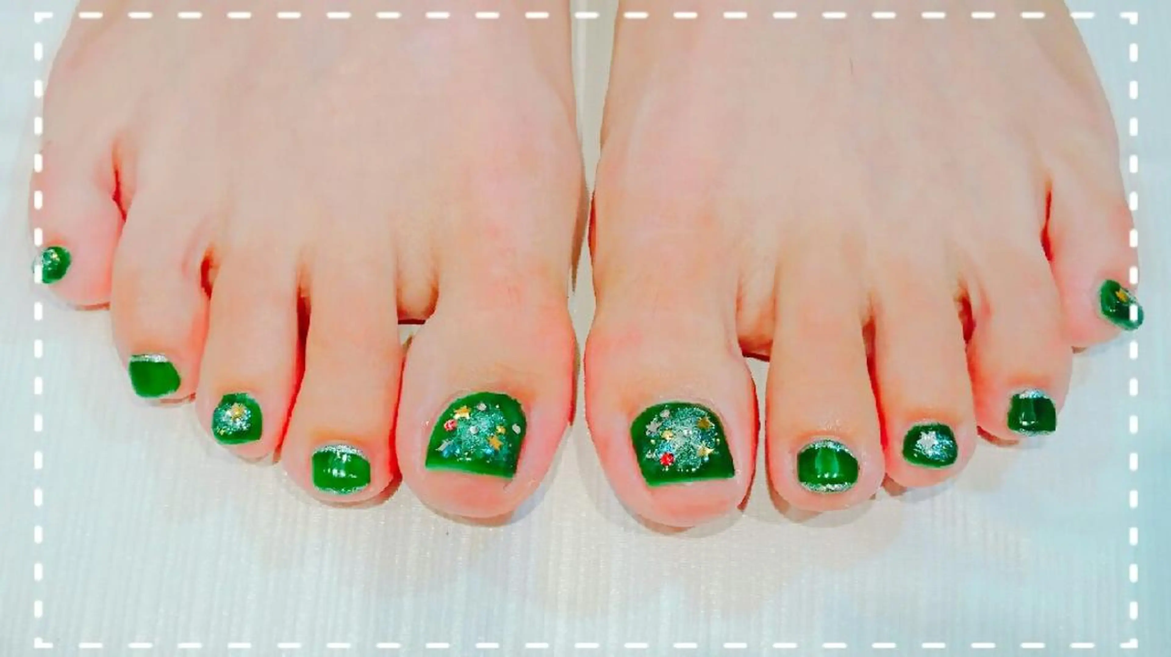 ネイル フットネイル グリーン Bianca TANAKAのネイルデザイン