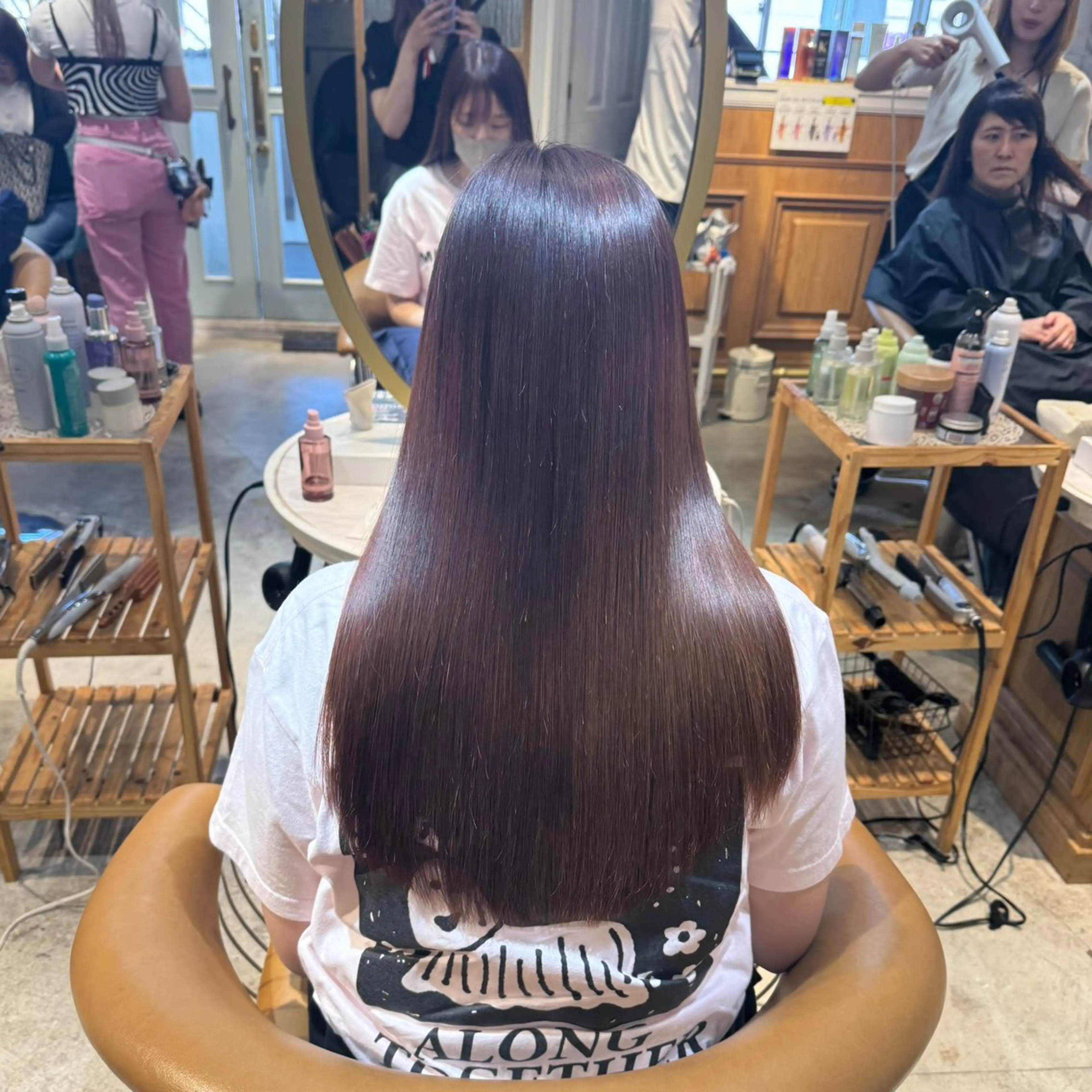 ロング 髪質改善 縮毛矯正 カット ヘアカラー 縮毛矯正 トリートメント ヘアセット 髪質改善/ボブ /韓国/erikoのヘアスタイル