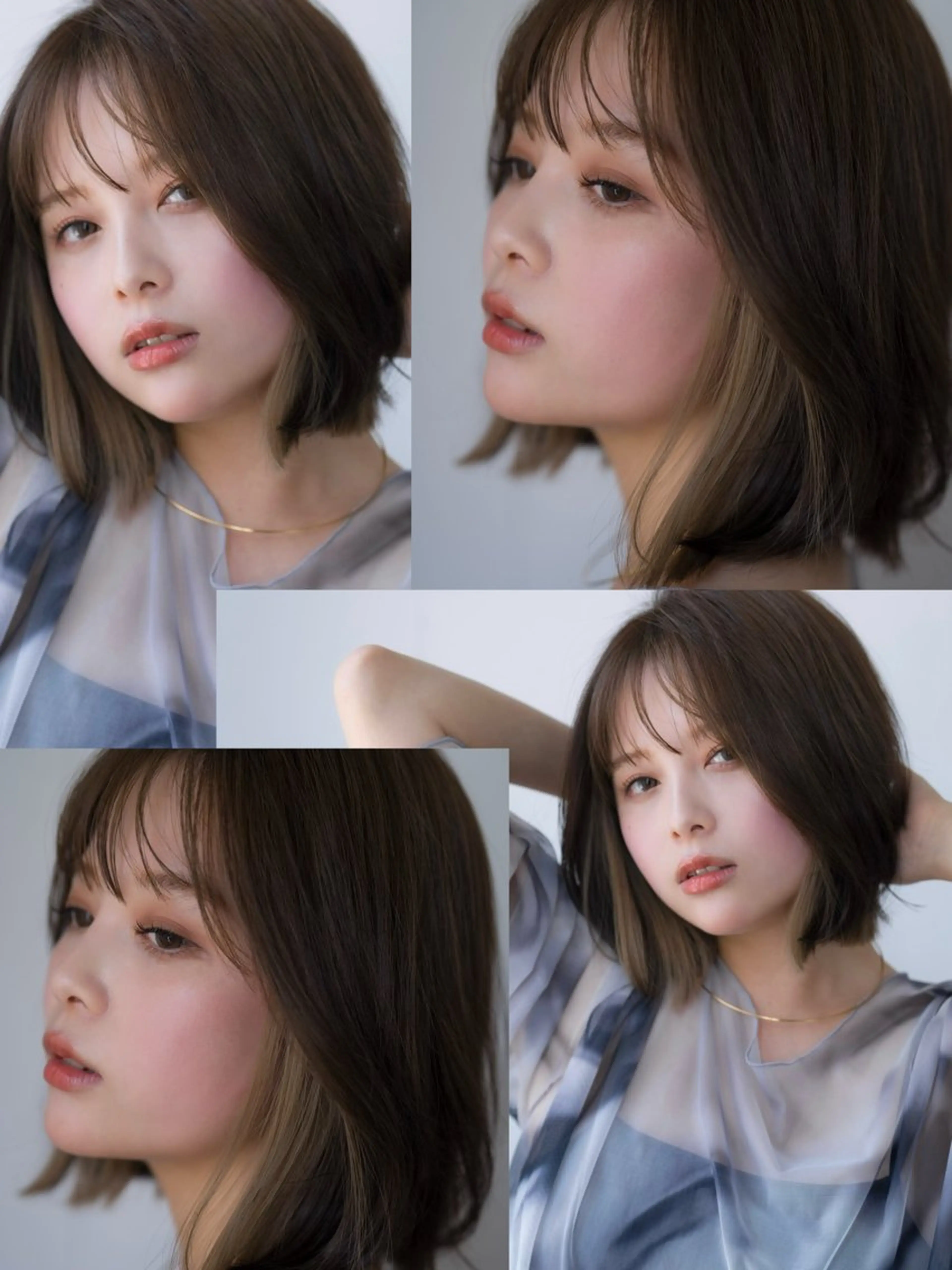 ミディアム レイヤーカット ウルフカット ウルフとデザイン カラーの神のヘアスタイル