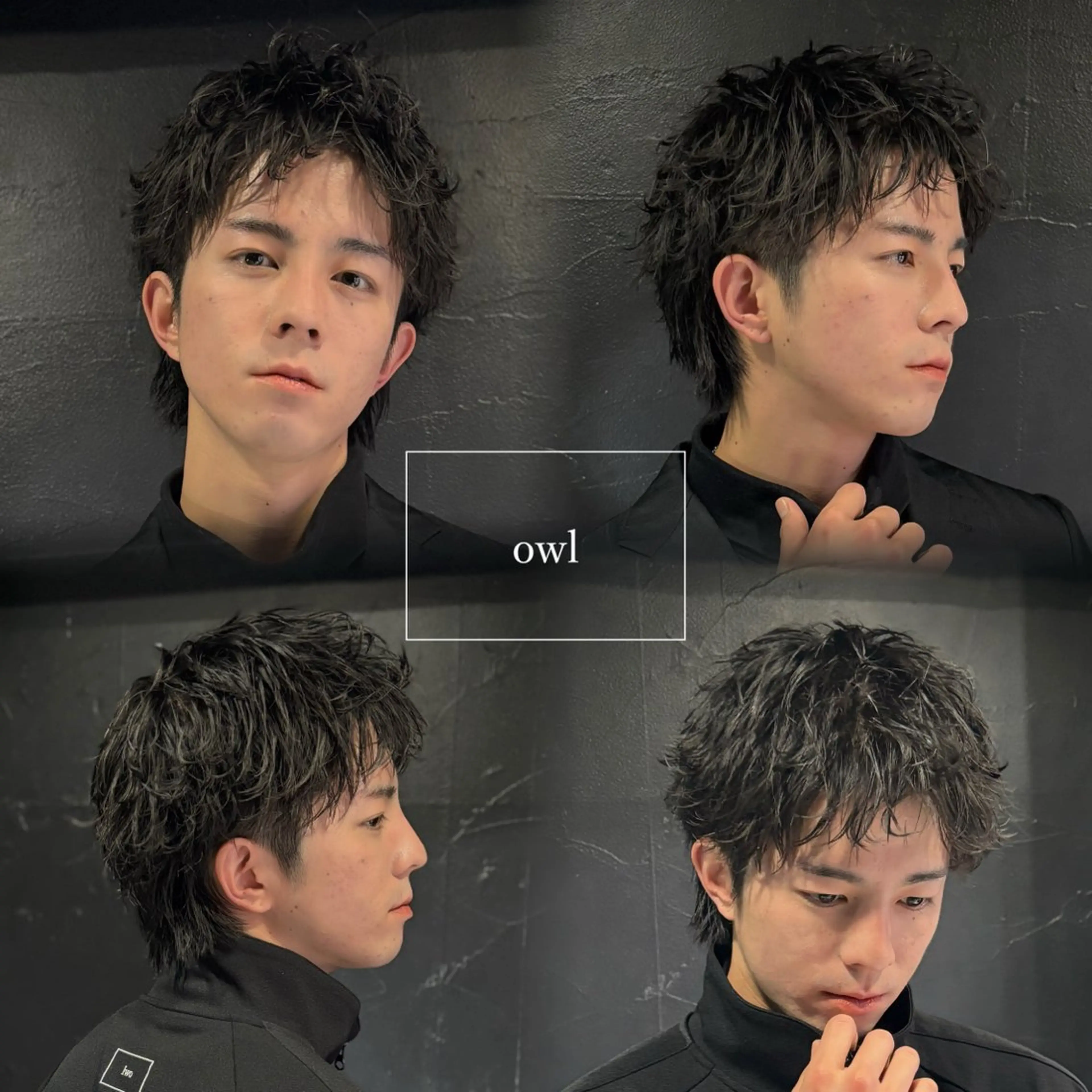 ショート パーマ メンズ カット パーマ スパイキーショート 心斎橋【戸兵吏駒】のヘアスタイル