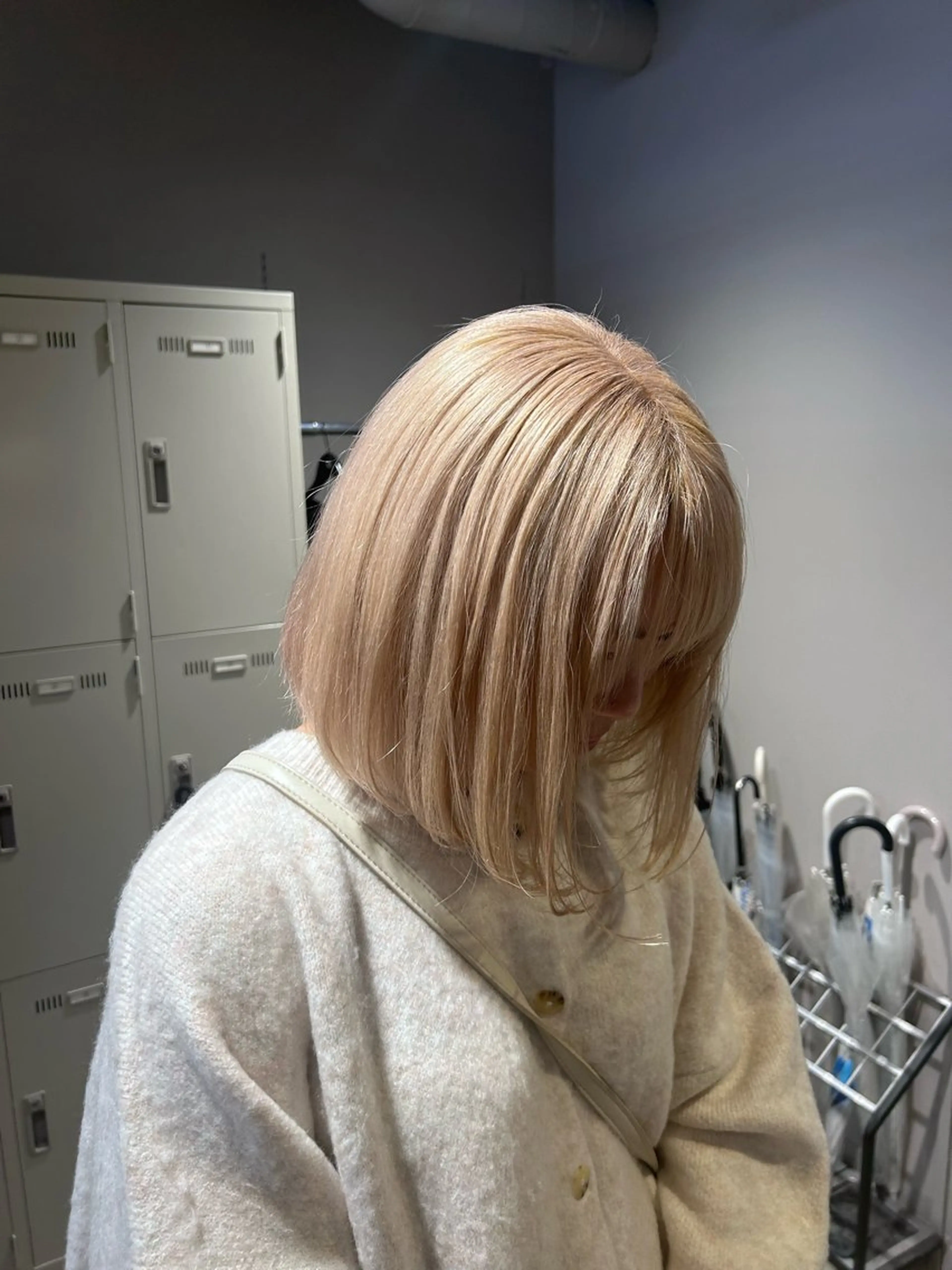 ミディアム カラー パーマ ヘアアレンジ メンズ キッズ ブリーチなしカラー/ ブラウン/レイヤーのヘアスタイル