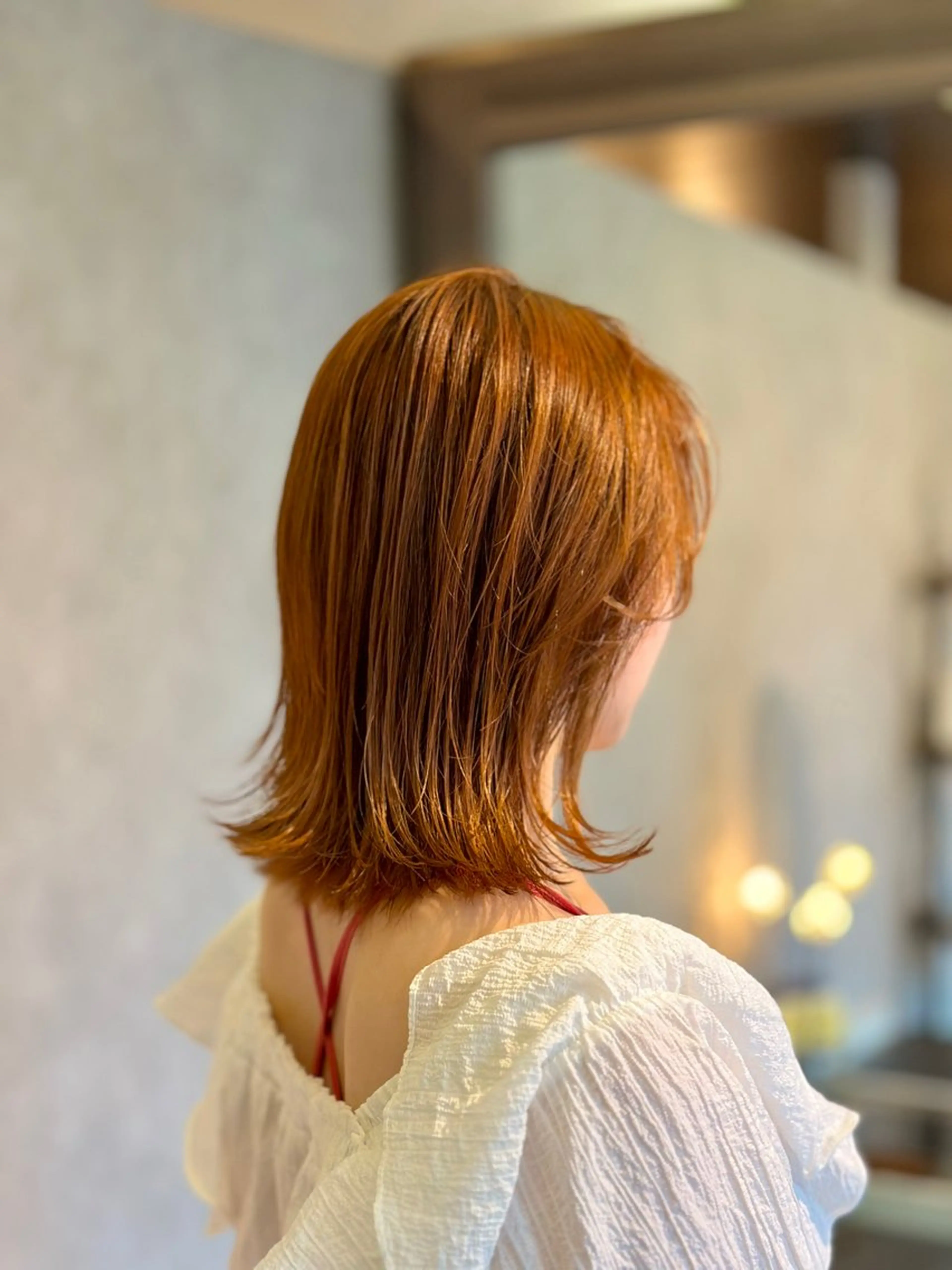 ミディアム カラー カット ヘアカラー 縮毛矯正 トリートメント uhiyama shotarouのヘアスタイル