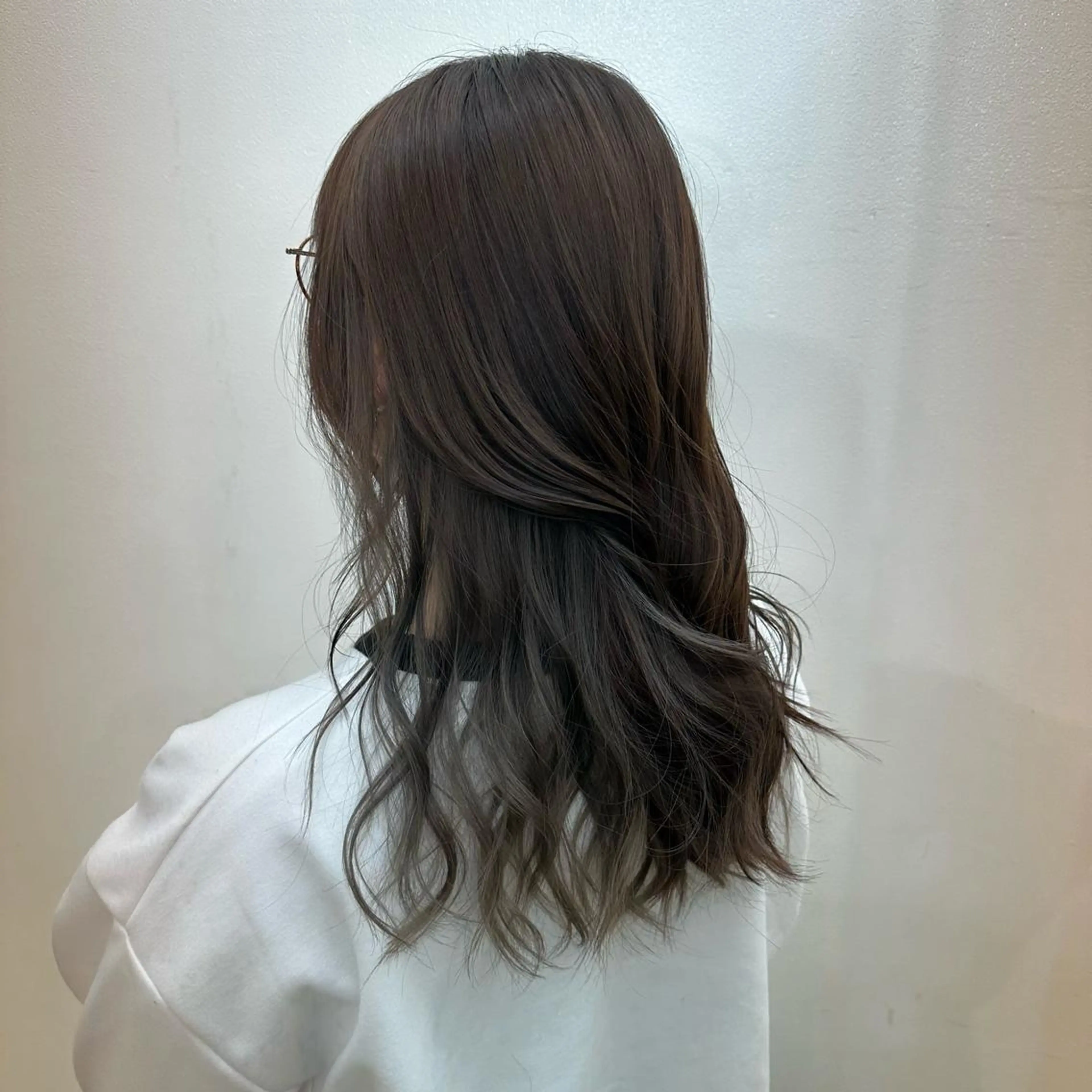 セミロング カラー アッシュ アッシュグレー ✵ ✯MOMOKA✯ ✵のヘアスタイル