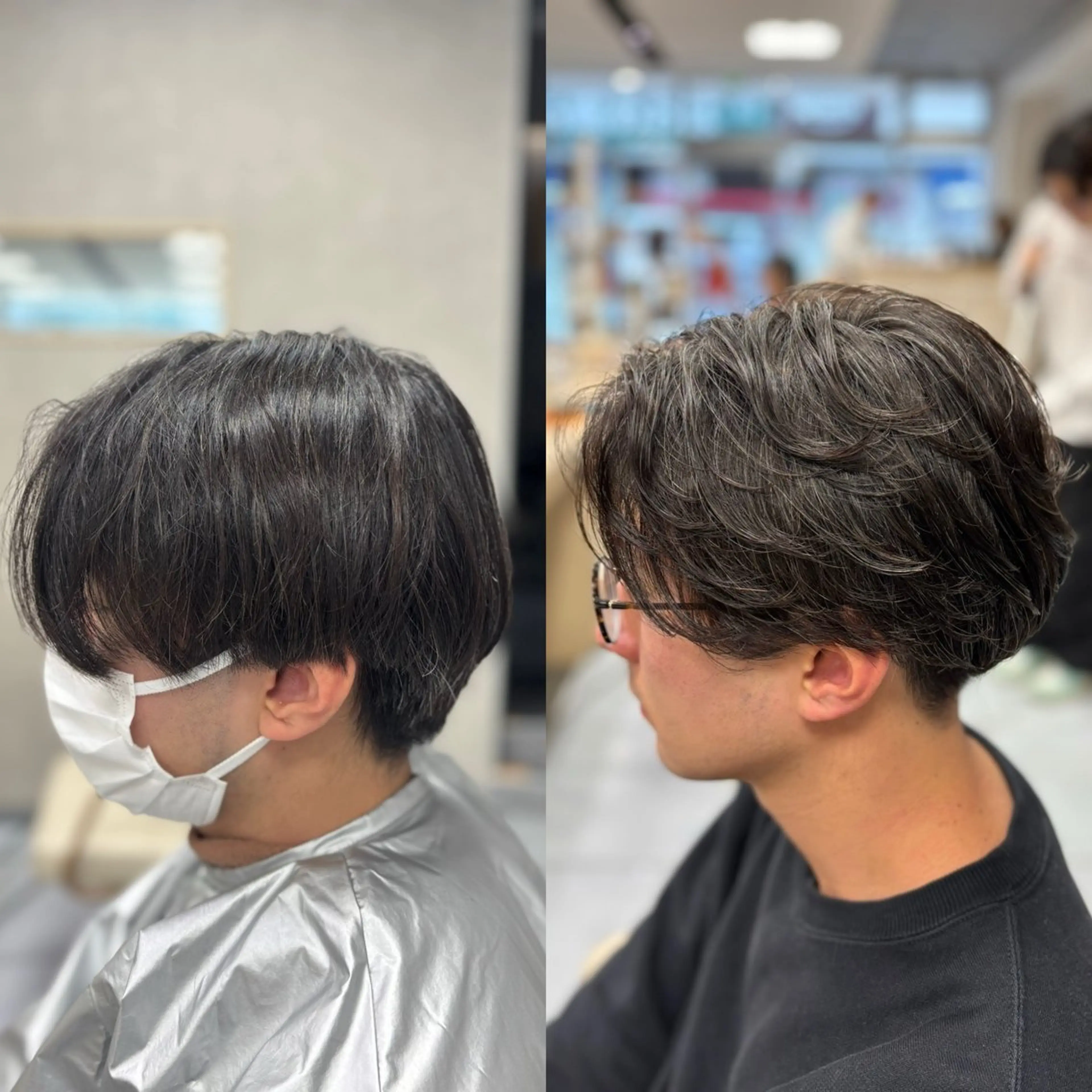 ショート パーマ メンズ カット パーマ メンズ特化韓国風 パーマスタイル/りんのヘアスタイル