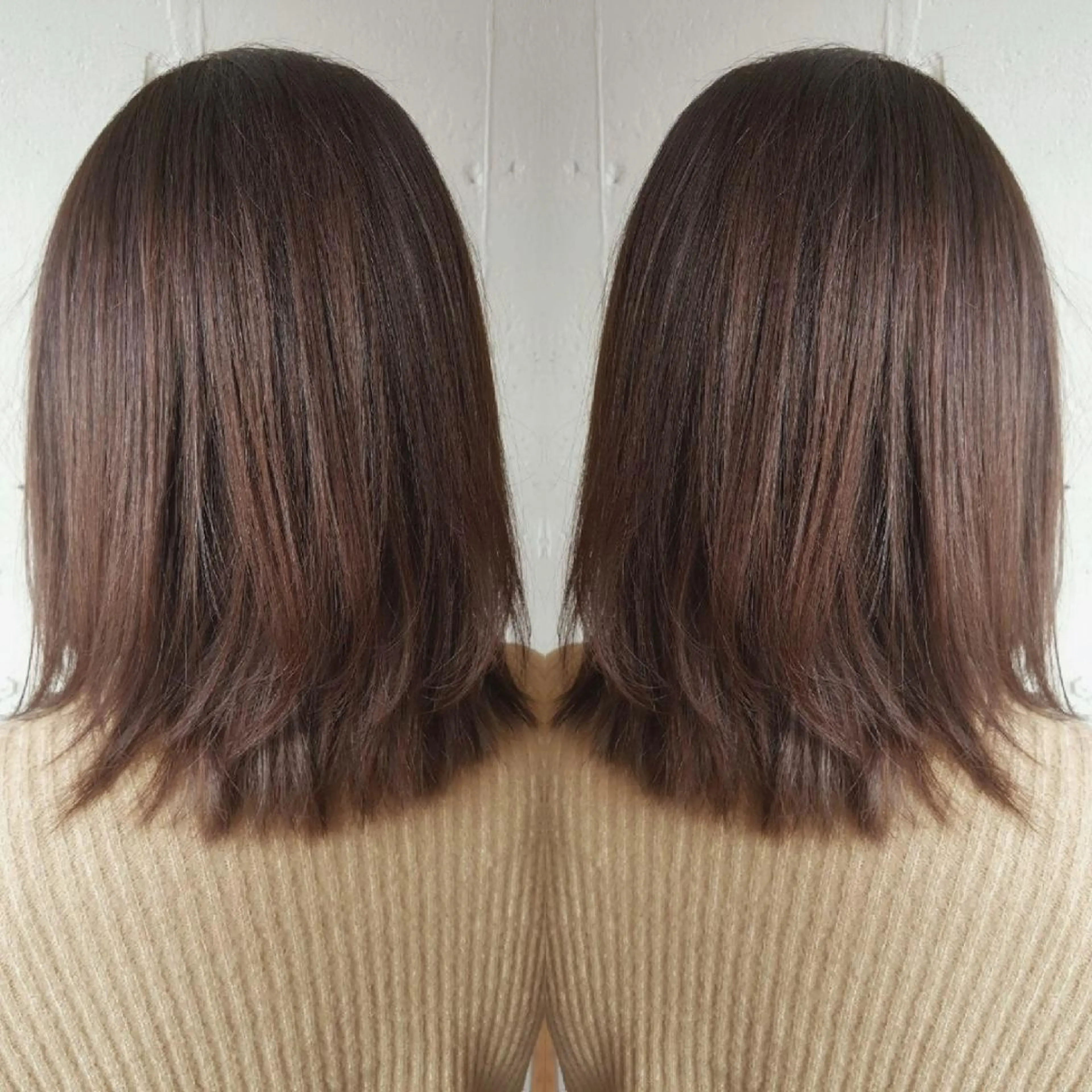 ミディアム アッシュ あらき ちさとのヘアスタイル