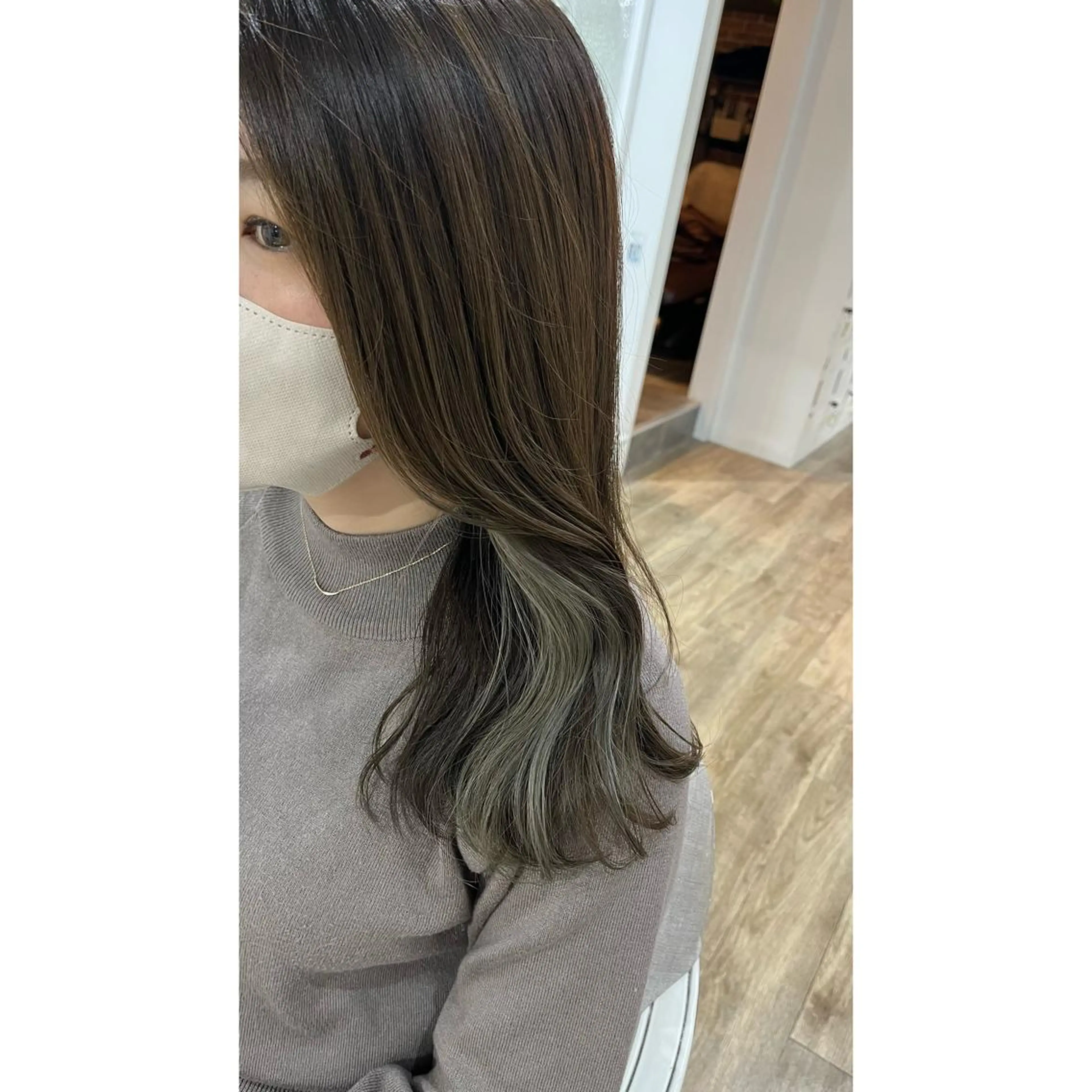 ミディアム カラー ヘアカラー トリートメント 梅田/髪質改善カラー ❄︎ mikiのヘアスタイル