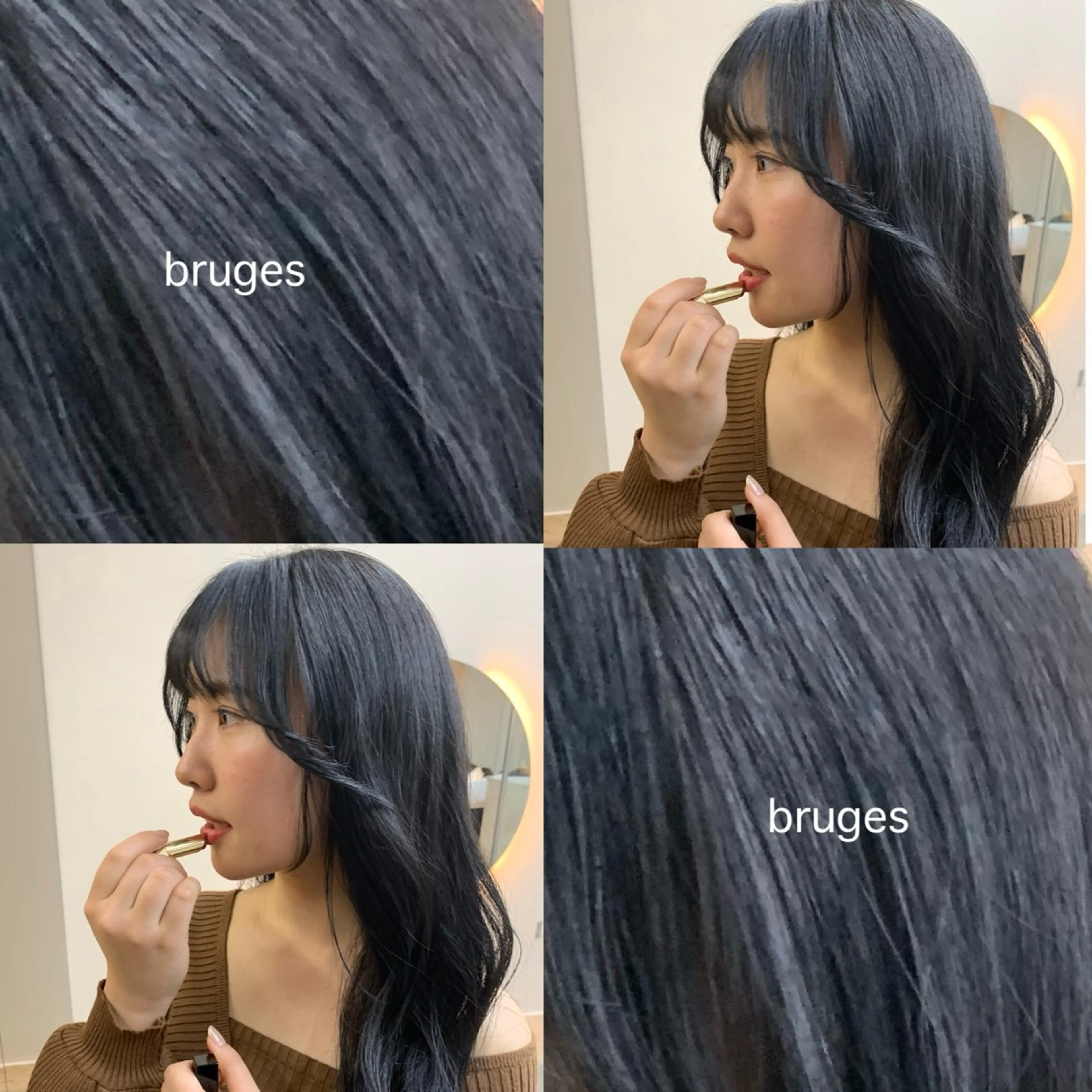 ロング カラー ブルーカラー シルバー funo. ／透明感カラーのヘアスタイル