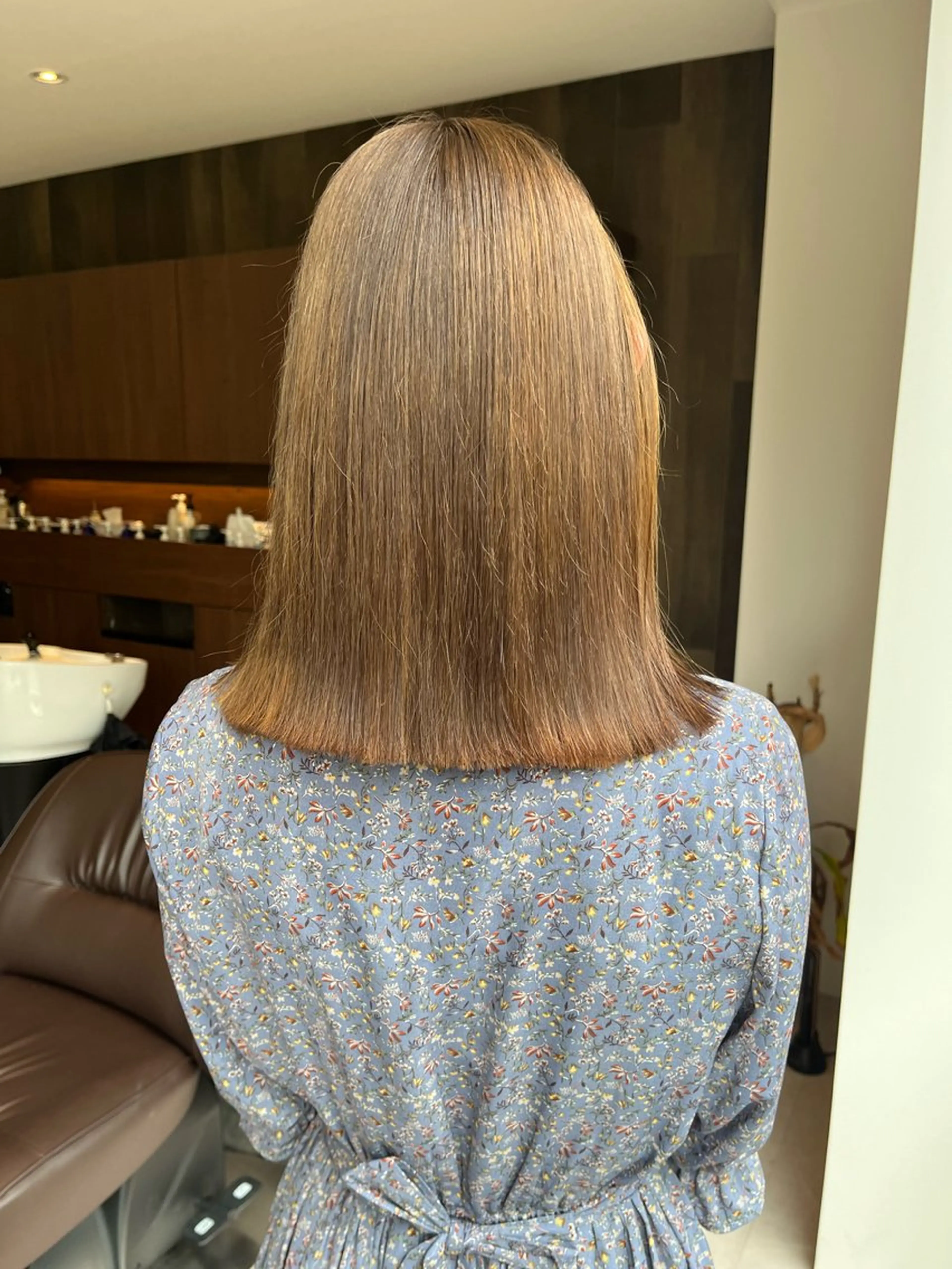 セミロング カラー ベージュカラー 透明感カラー🫧/ 髪質お悩み改善/みゆのヘアスタイル