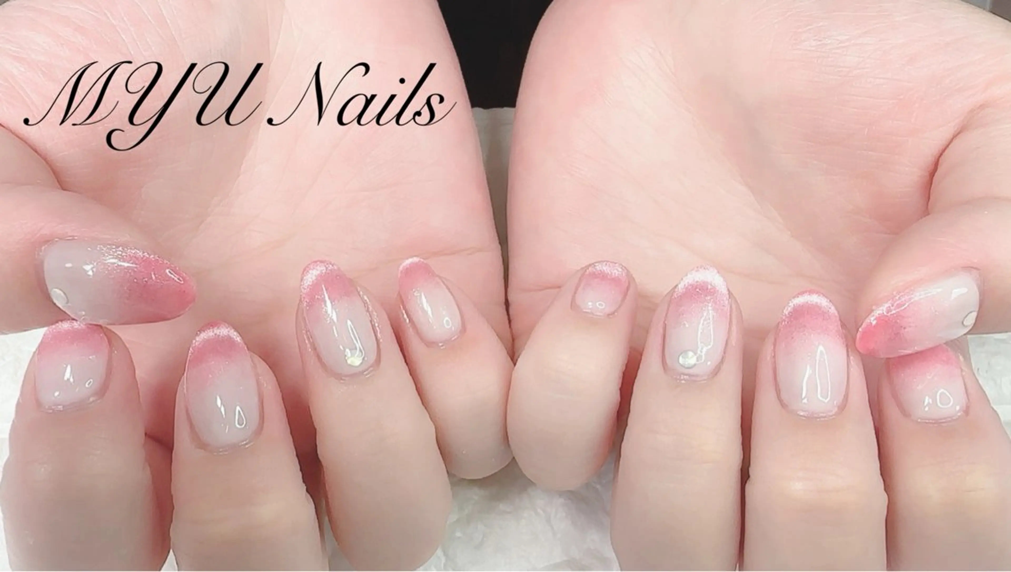 ネイル ジェルネイル マグネットネイル 持ち込み ニュアンスネイル パラジェル ハンドネイル MYU Nails所属・MYU Nailsのネイルデザイン