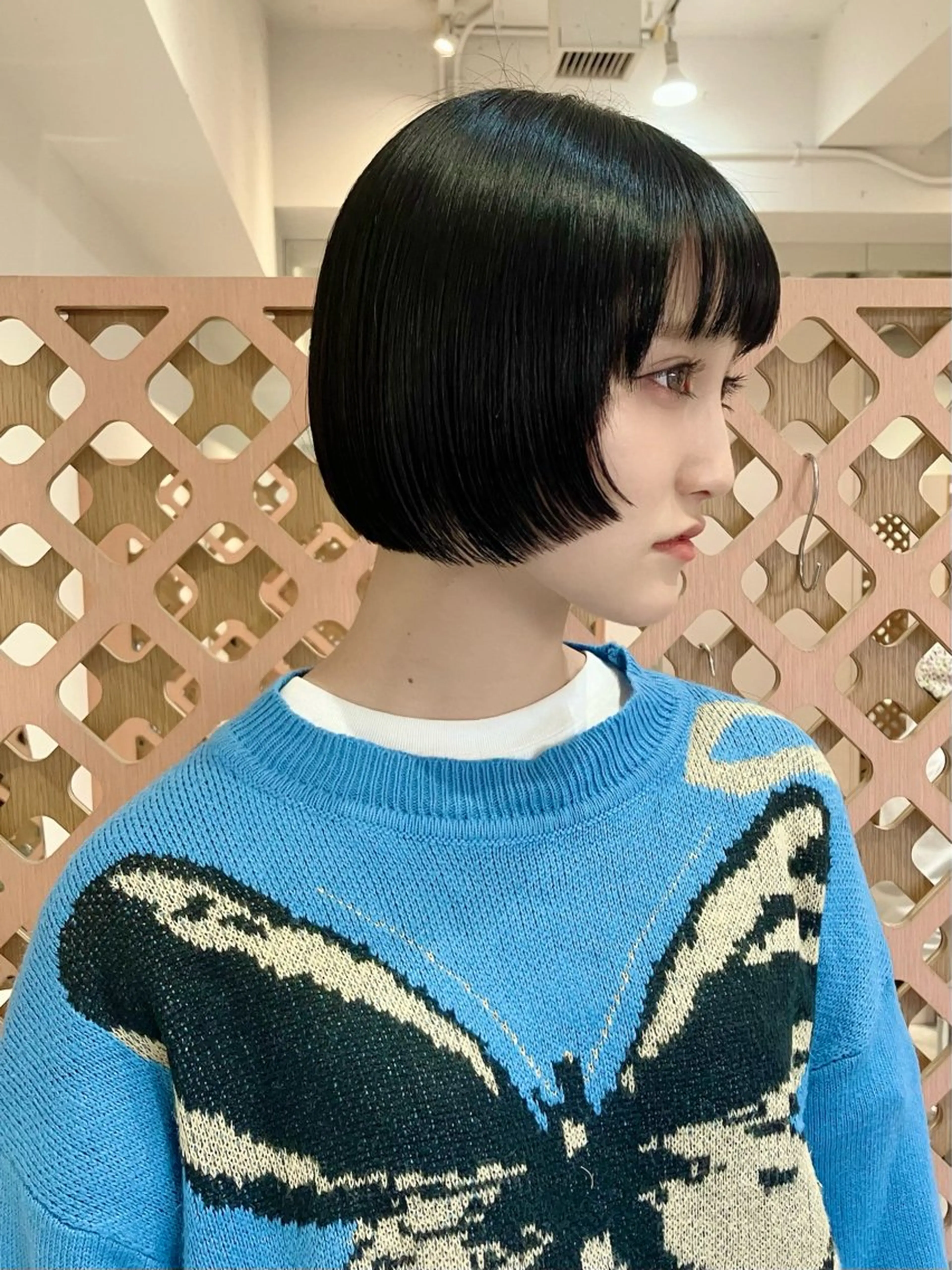 ショート カラー ボブレイヤー ボブ レイヤーカット ショートヘア カット ヘアカラー 川間 将彦のヘアスタイル
