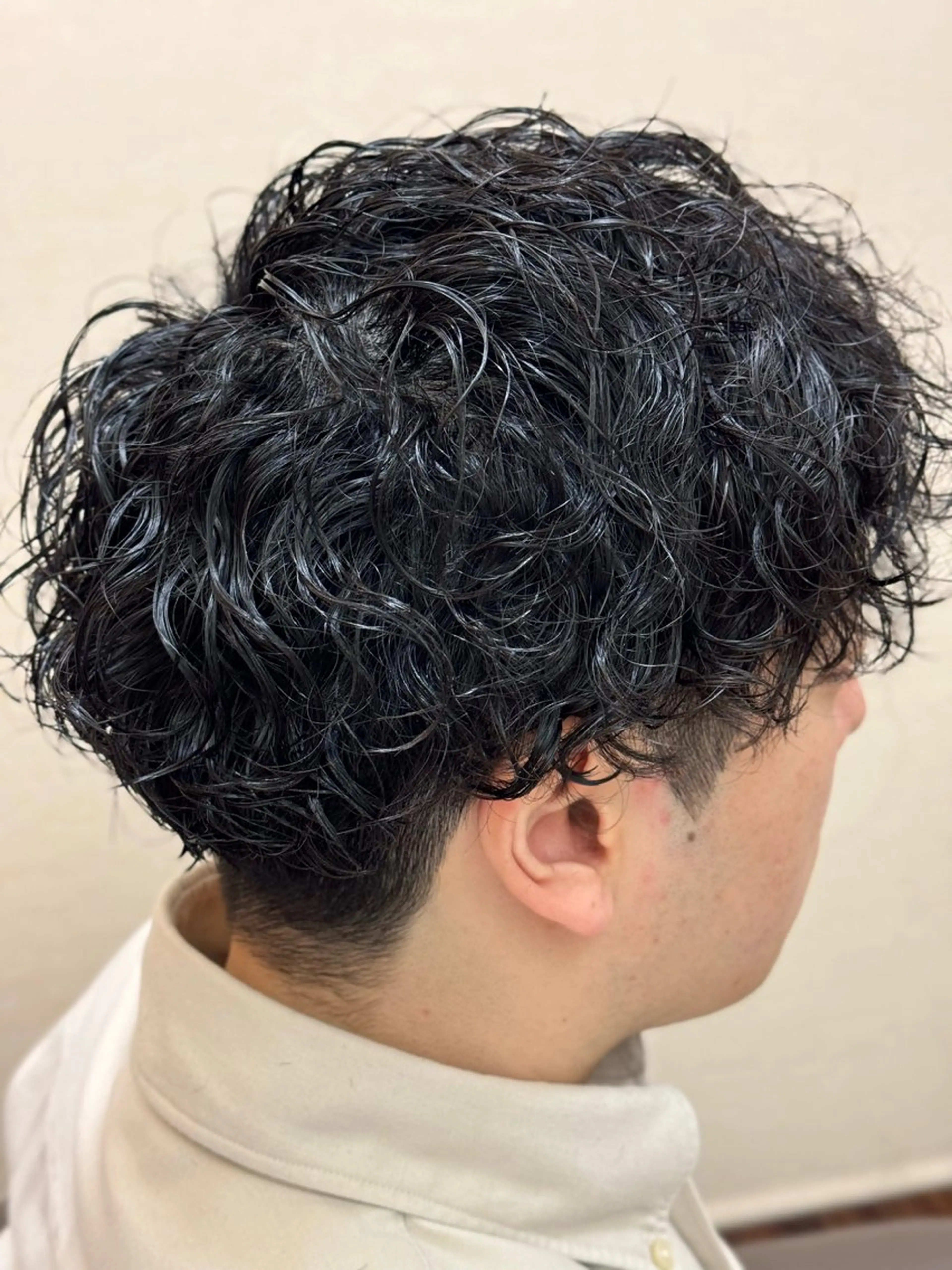 ショート パーマ メンズ カット ヘッドスパ ヘアセット 牧野 滉平のヘアスタイル