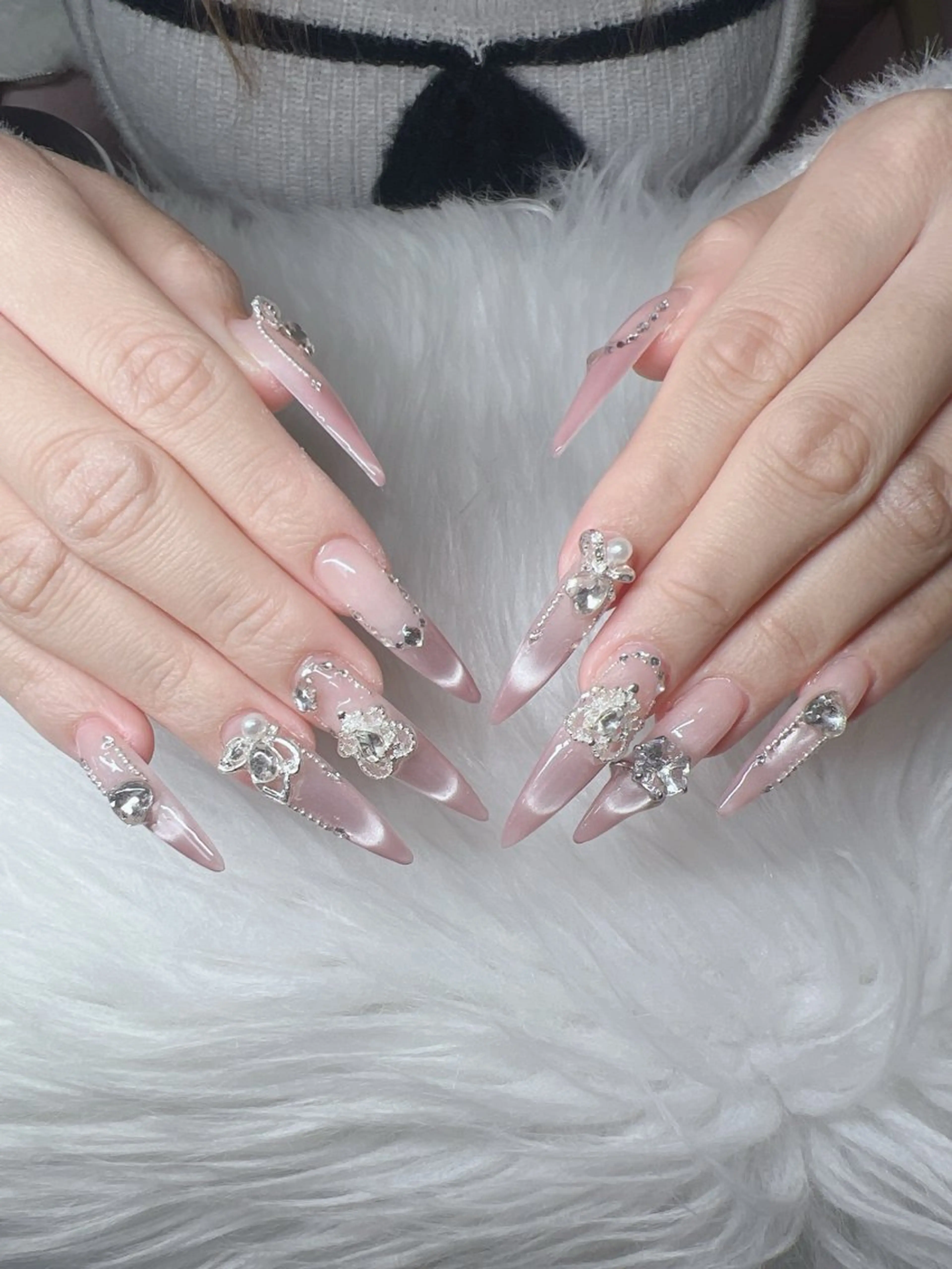 ネイル ハンドネイル Lee Nails チップ長さだし専門店のネイルデザイン