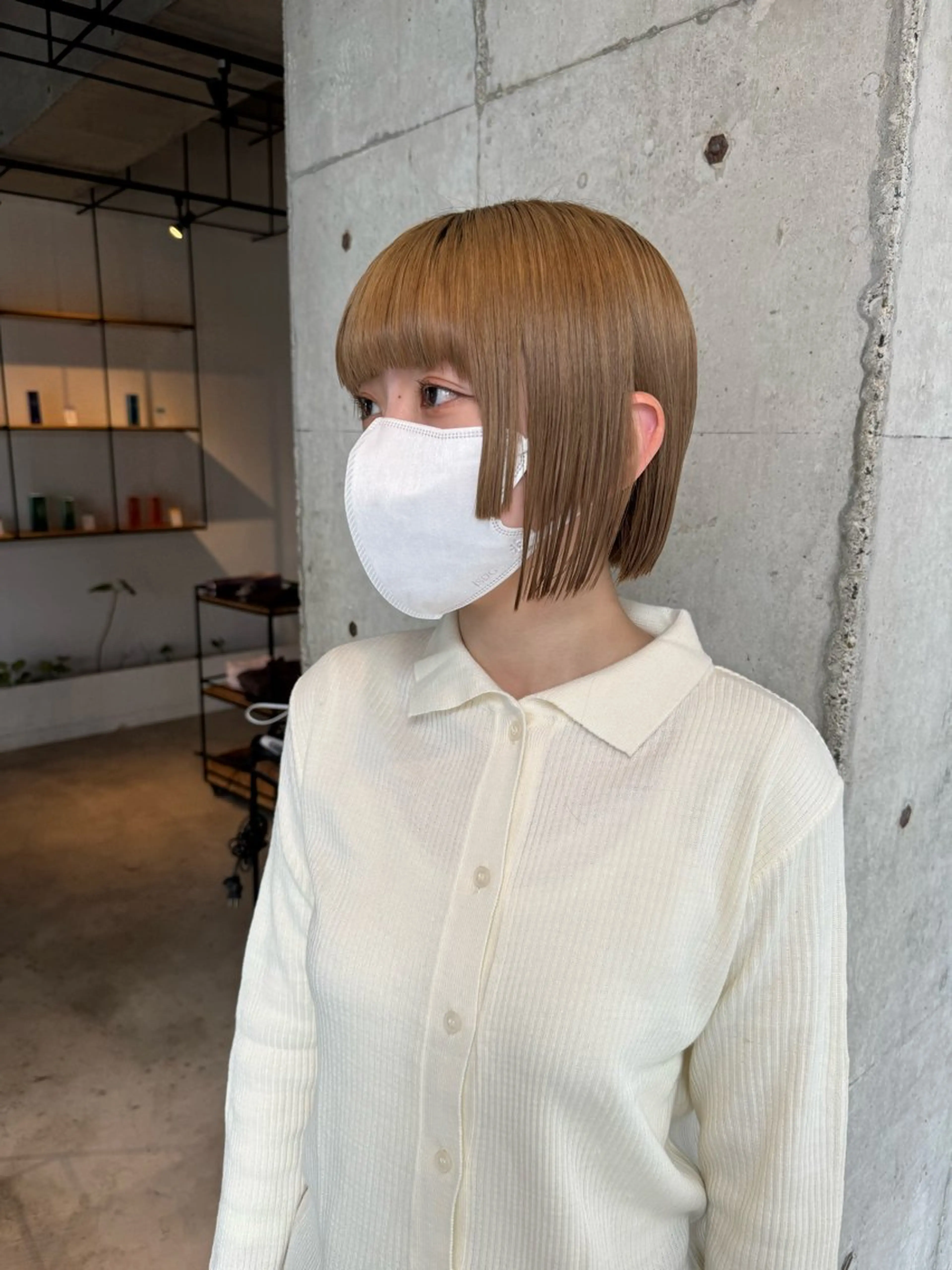 ショート カット トリートメント ベージュカラー/新潟 カラー特化/落合優吾のヘアスタイル