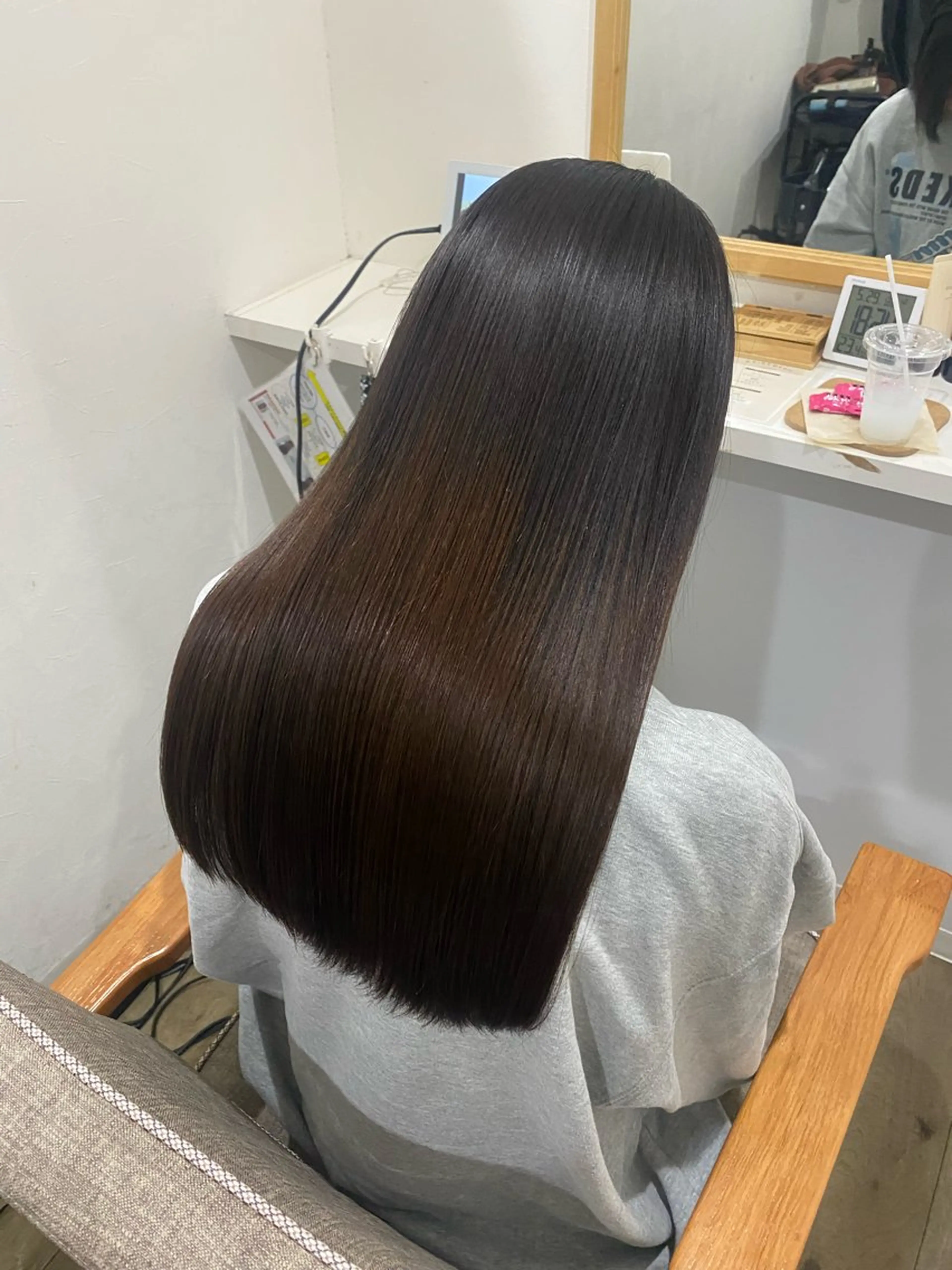 ロング カット 縮毛矯正 Jewel  Box東梅田所属・髪質改善サロン 梅田/ヨナミネのヘアスタイル