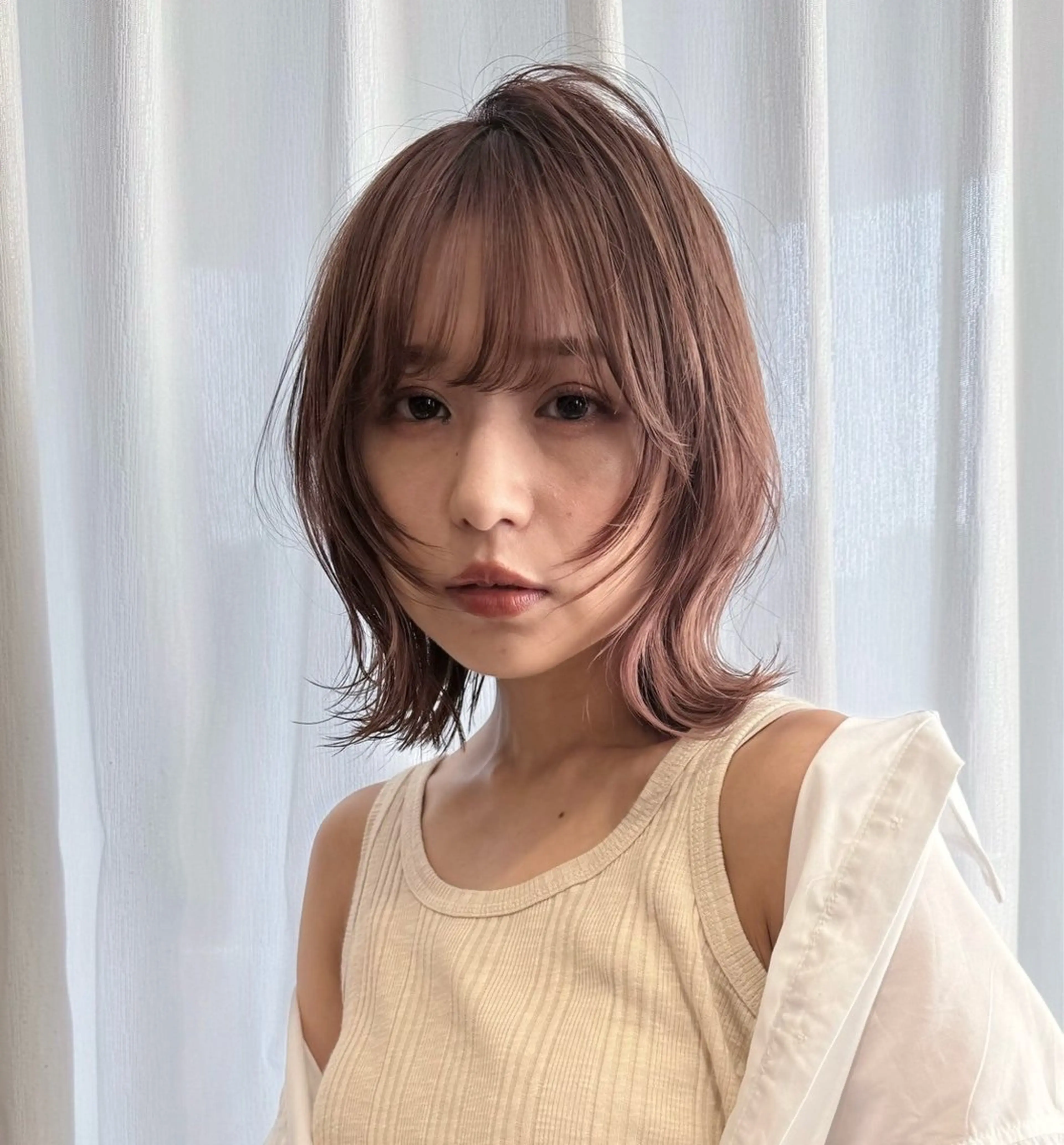 ミディアム カラー ヘアカラー トリートメント Atre.所属・武庫之荘/髪質改善 おみのヘアスタイル