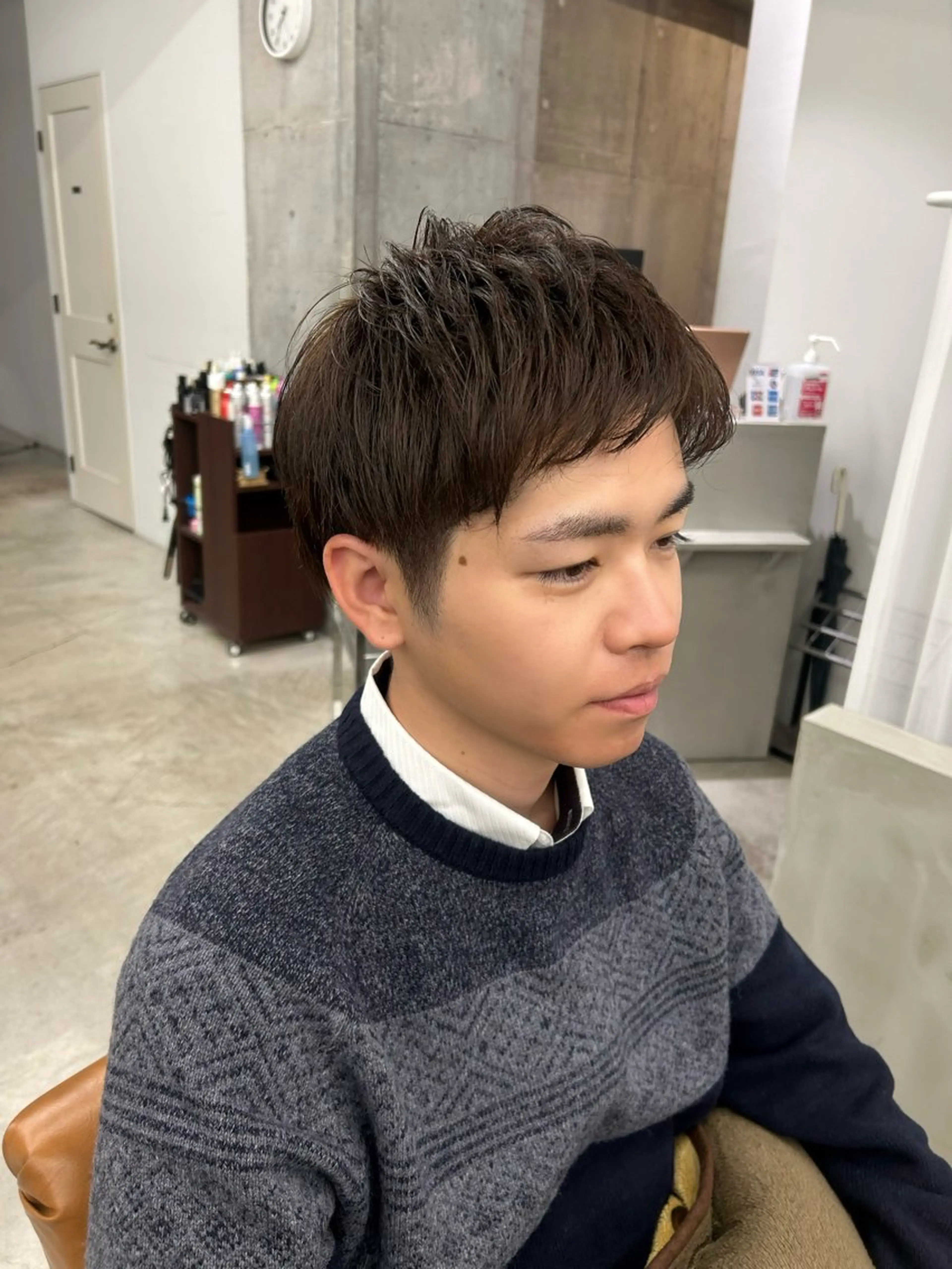 カラー メンズ ヘアカラー トリートメント 山野愛子美容室銀座店所属・🌼髪質改善/透明感 艶髪タケドミのヘアスタイル