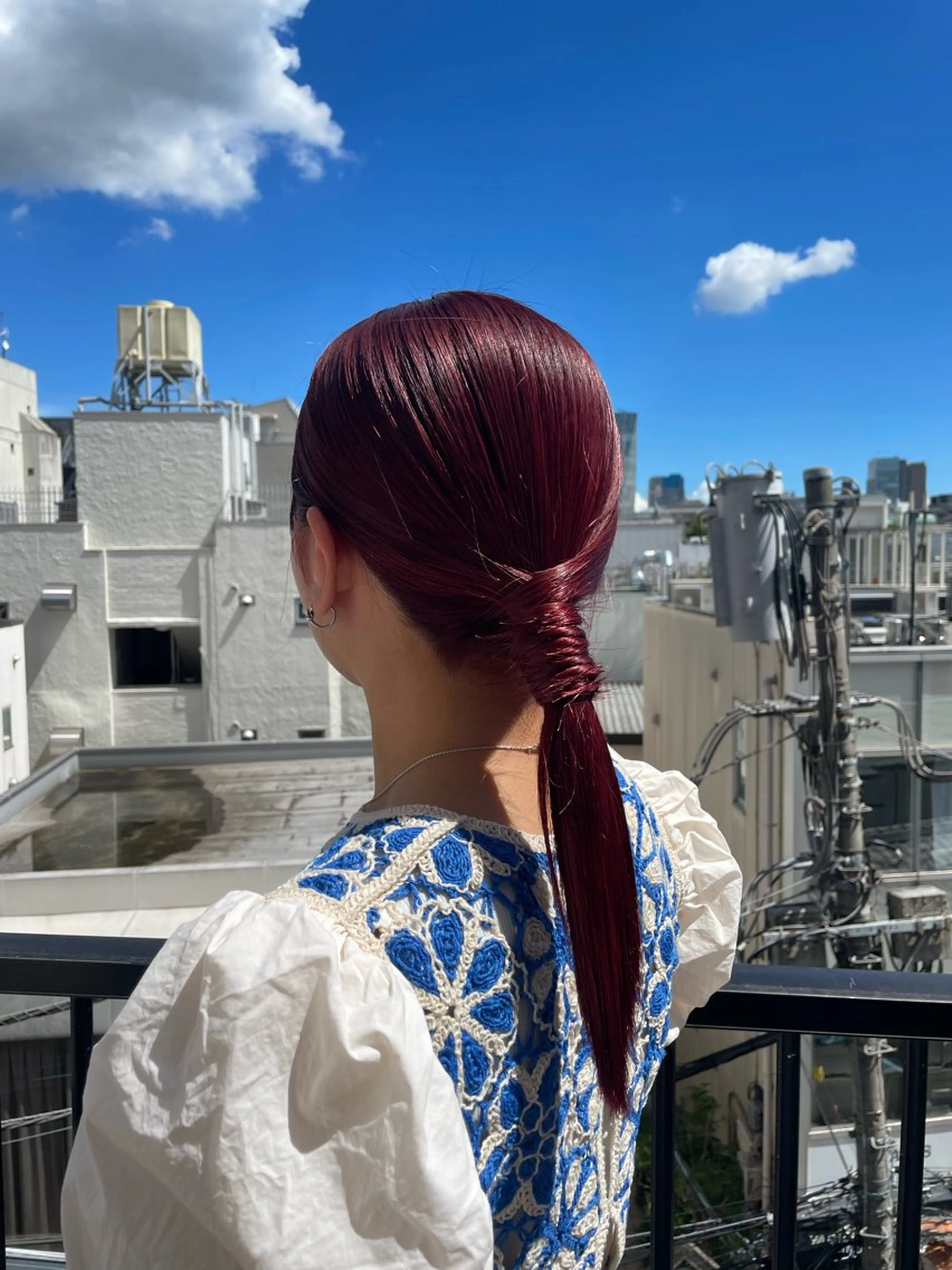 ミディアム ヘアアレンジ 🦠デザインカラー/ 魚瀬あおい🦠のヘアスタイル