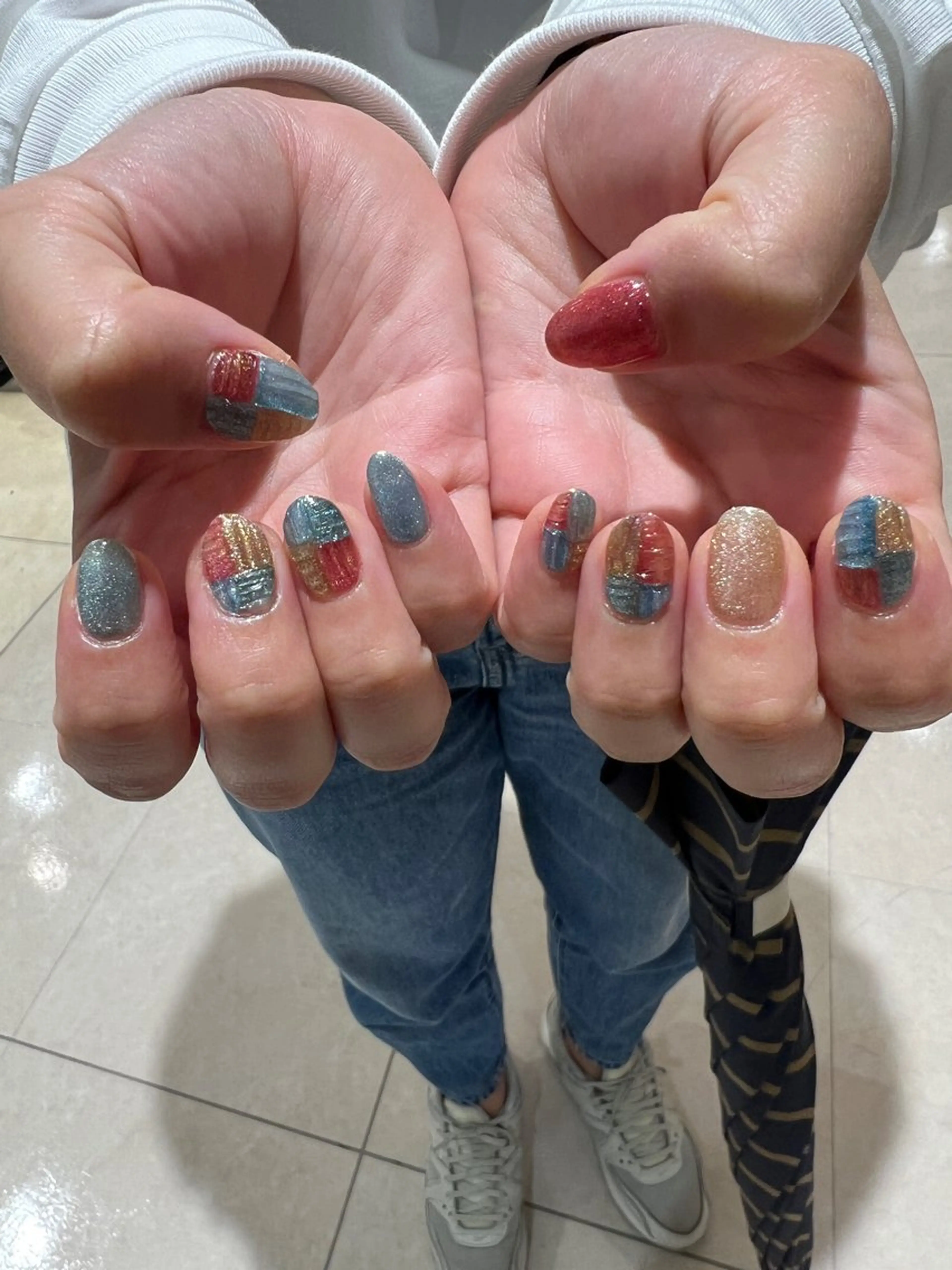 ネイル ハンドネイル 個性派ニュアンス nuts nail所属・【池袋】nuts nail　なつみのネイルデザイン