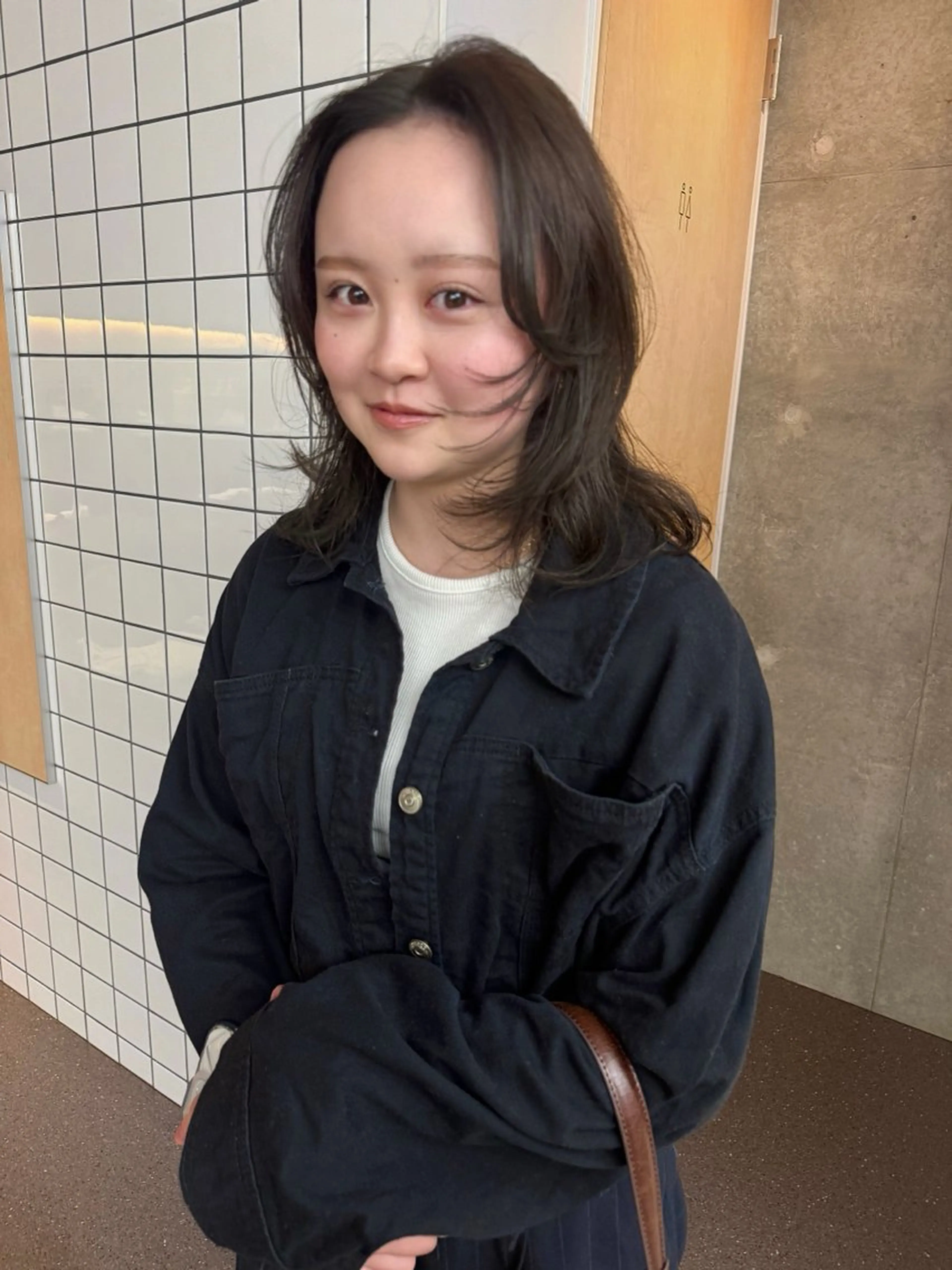 ミディアム くせ毛 レイヤーカット 横浜カットモデル🎀 /chihiroのヘアスタイル