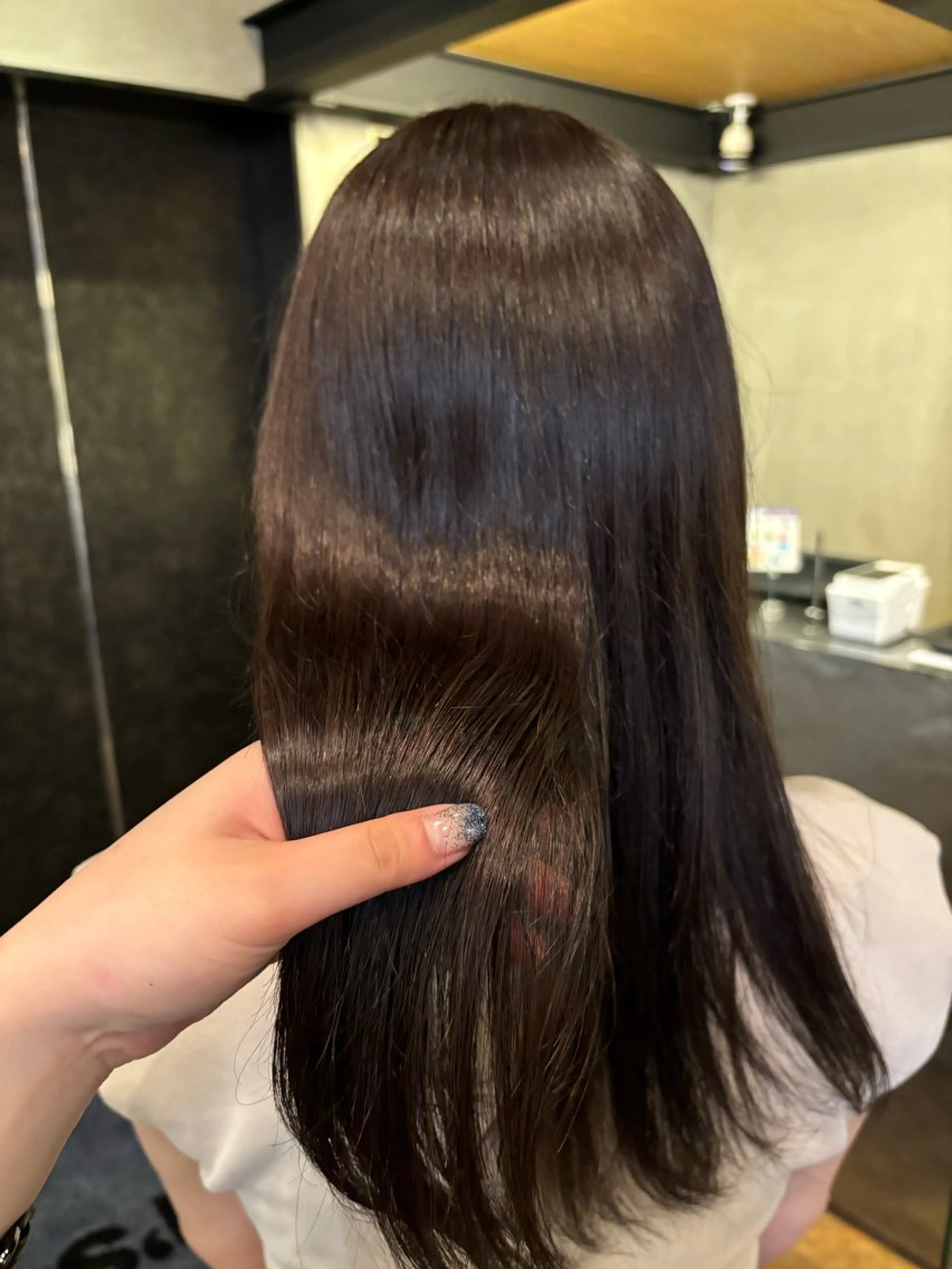 ロング カラー メンズヘア/ 暖色カラー/重松穂美のヘアスタイル