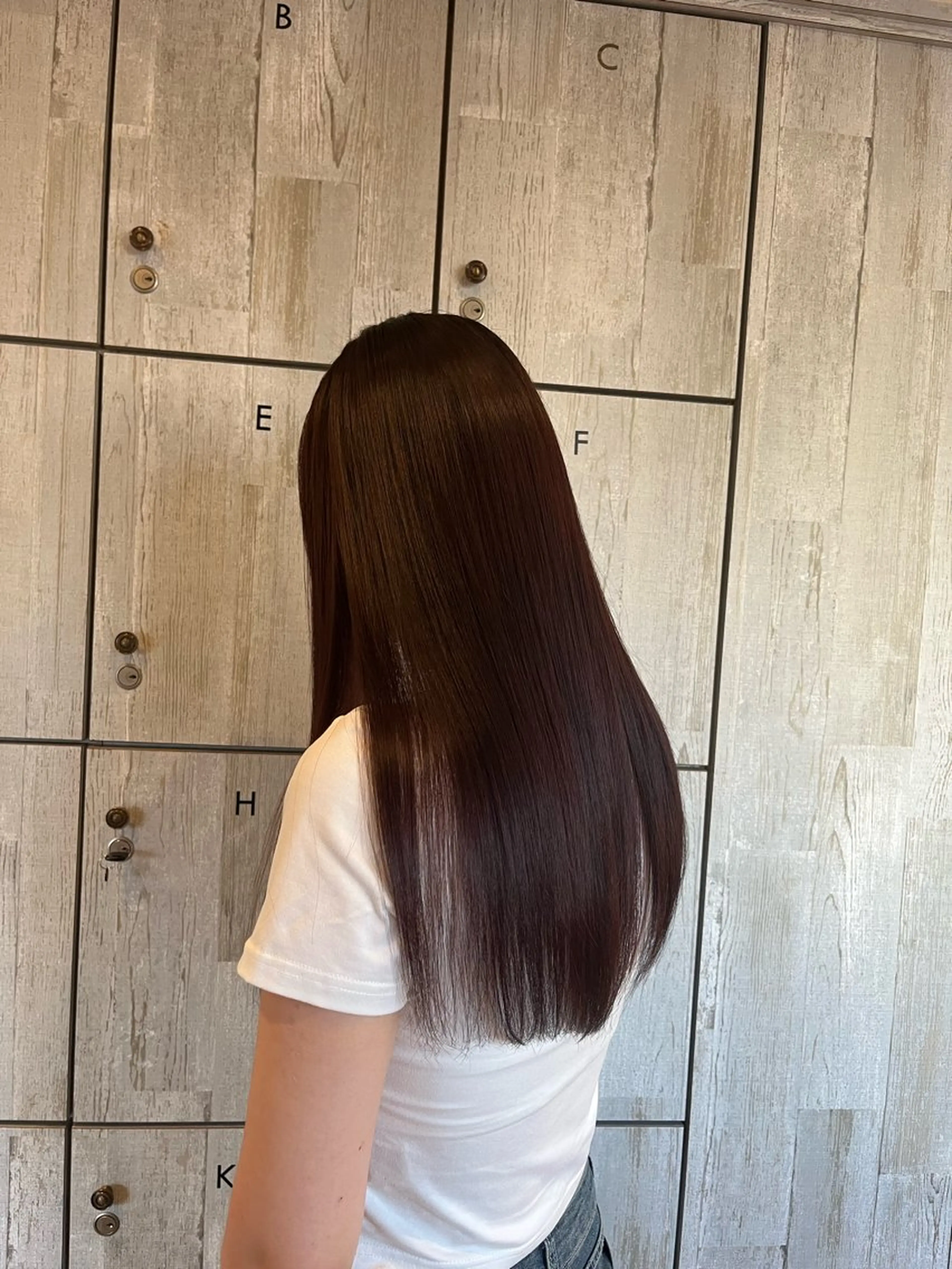 ロング カラー レッドカラー 髪質改善 トリートメント 顔まわり/オフィス カラー/青栁優🔆のヘアスタイル