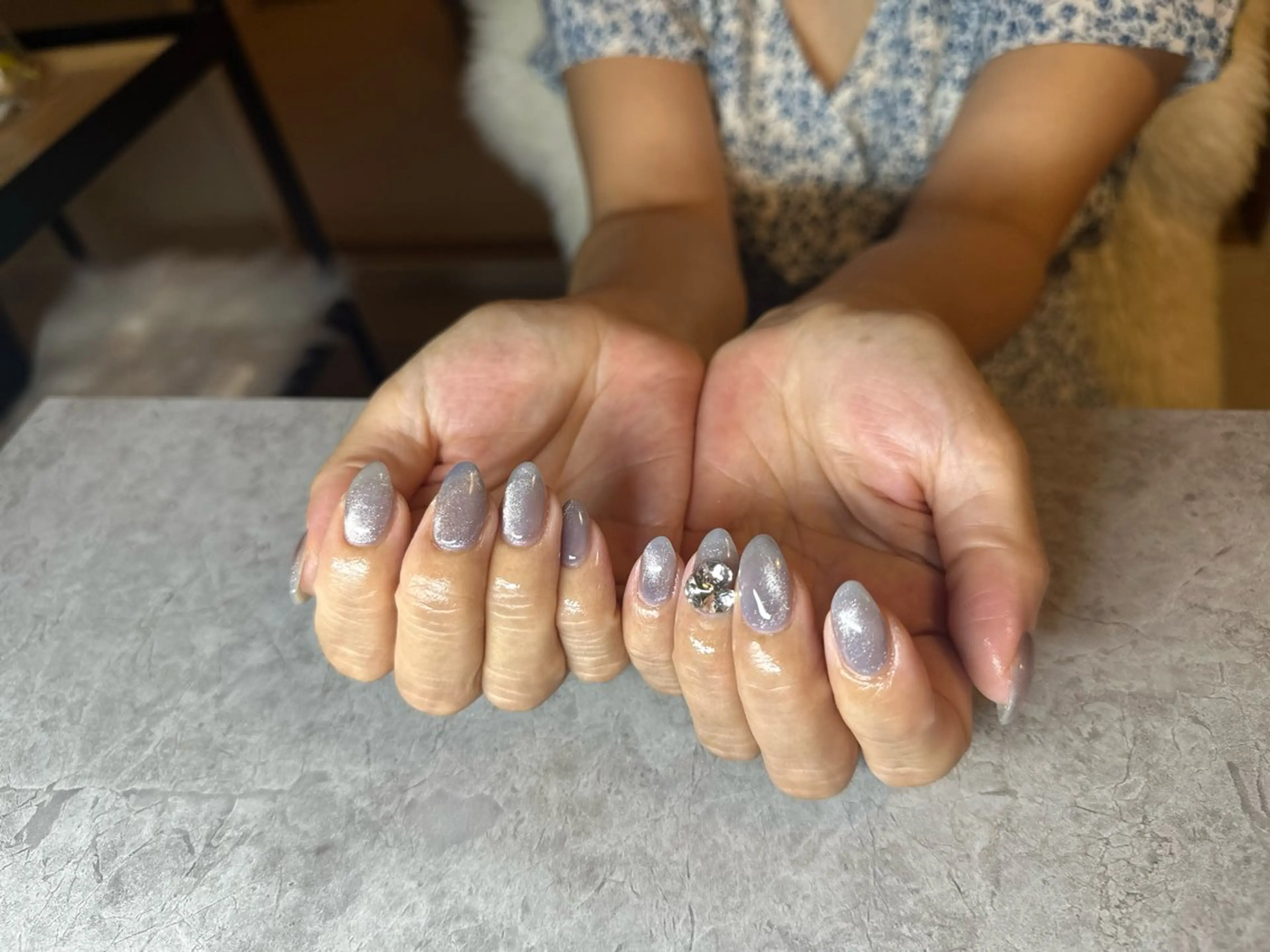 メンズ ネイル ストーンネイル ハンドネイル ハンドケア Non Nonのネイルデザイン