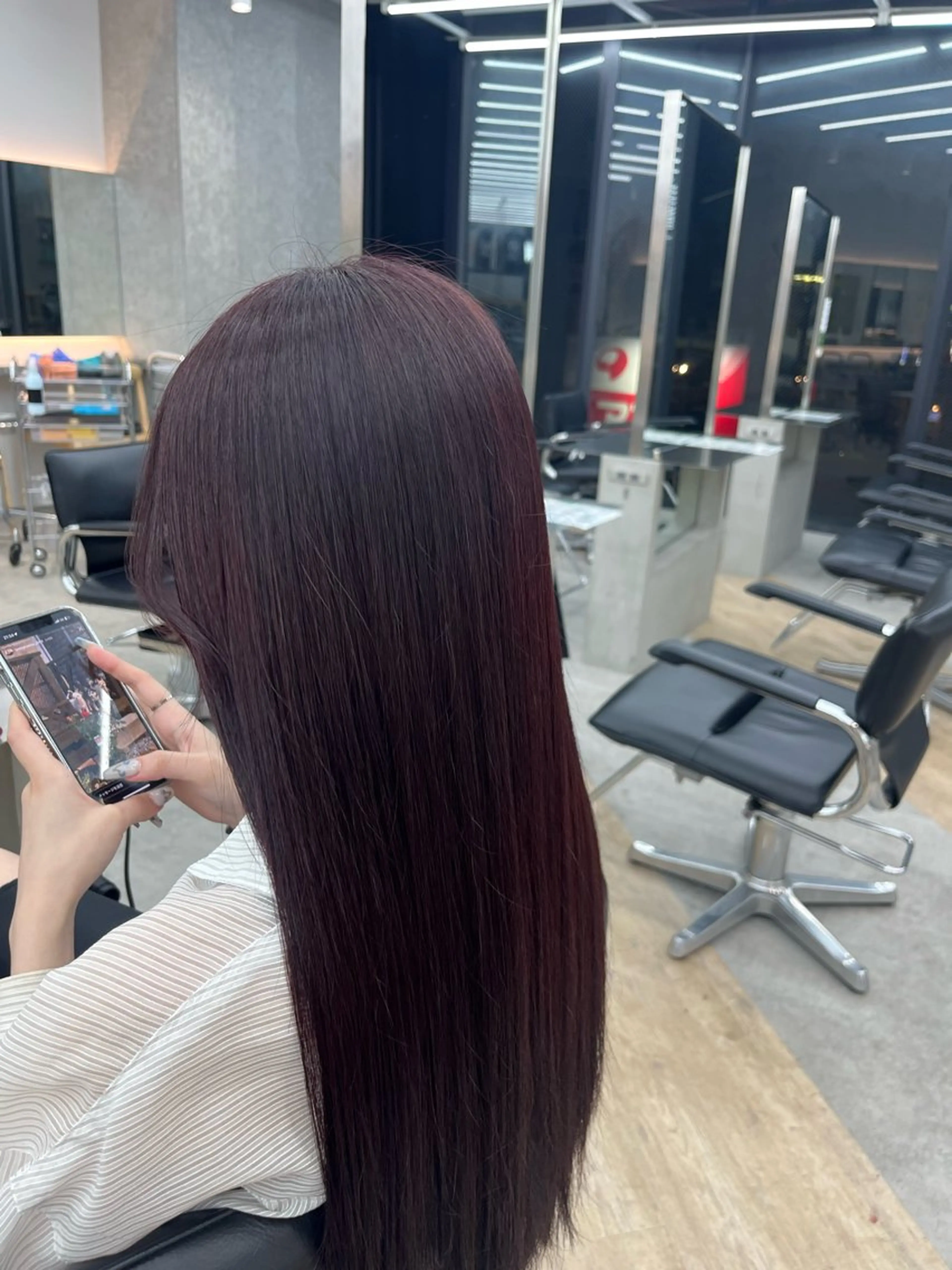 ロング ヘアカラー 🌀toa/波巻き✨ /メンズパーマ／栄のヘアスタイル