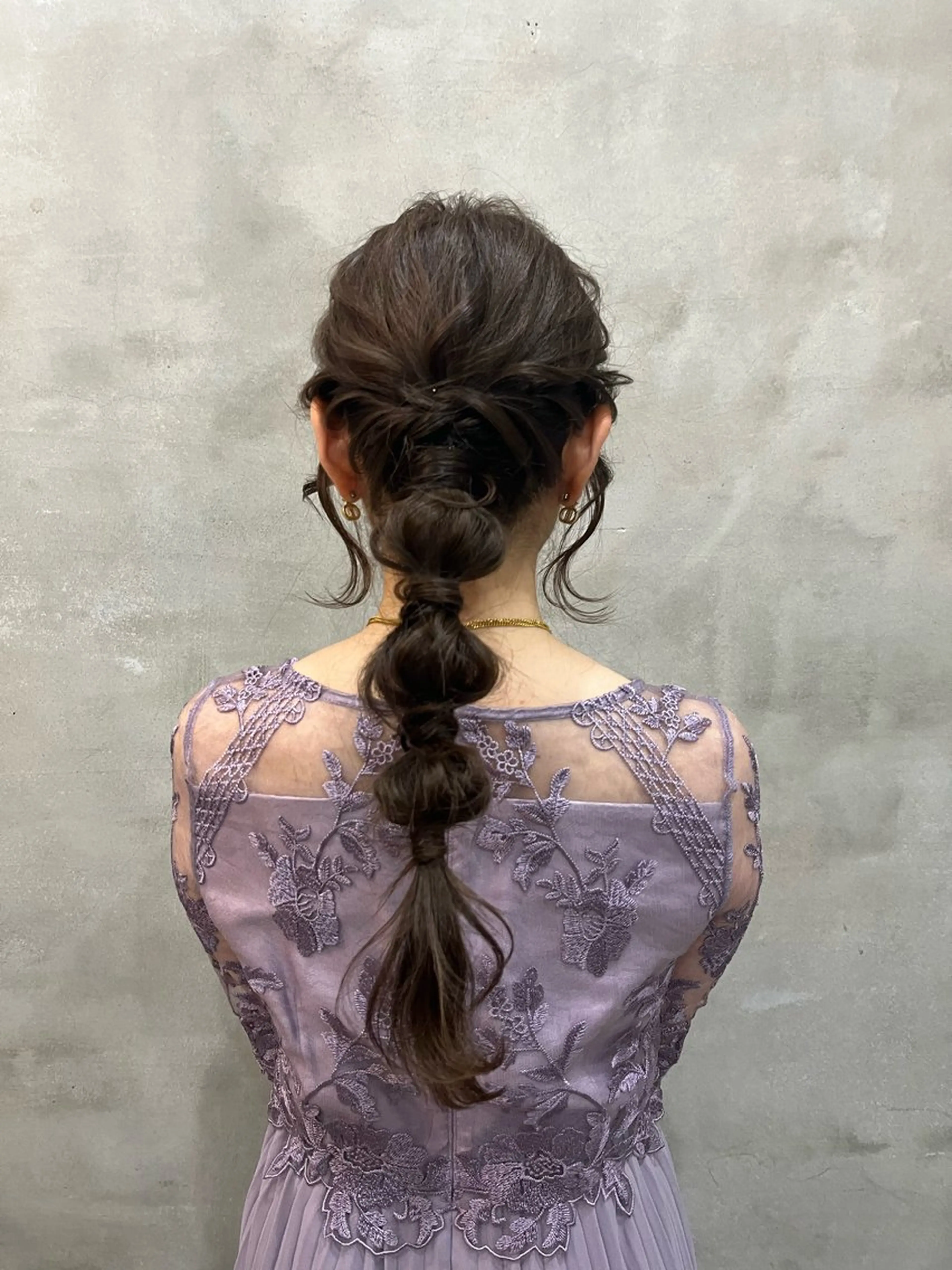 ロング ヘアアレンジ ヘアセット 艶髪/ハイトーン/ ヘアセット/モエノのヘアスタイル