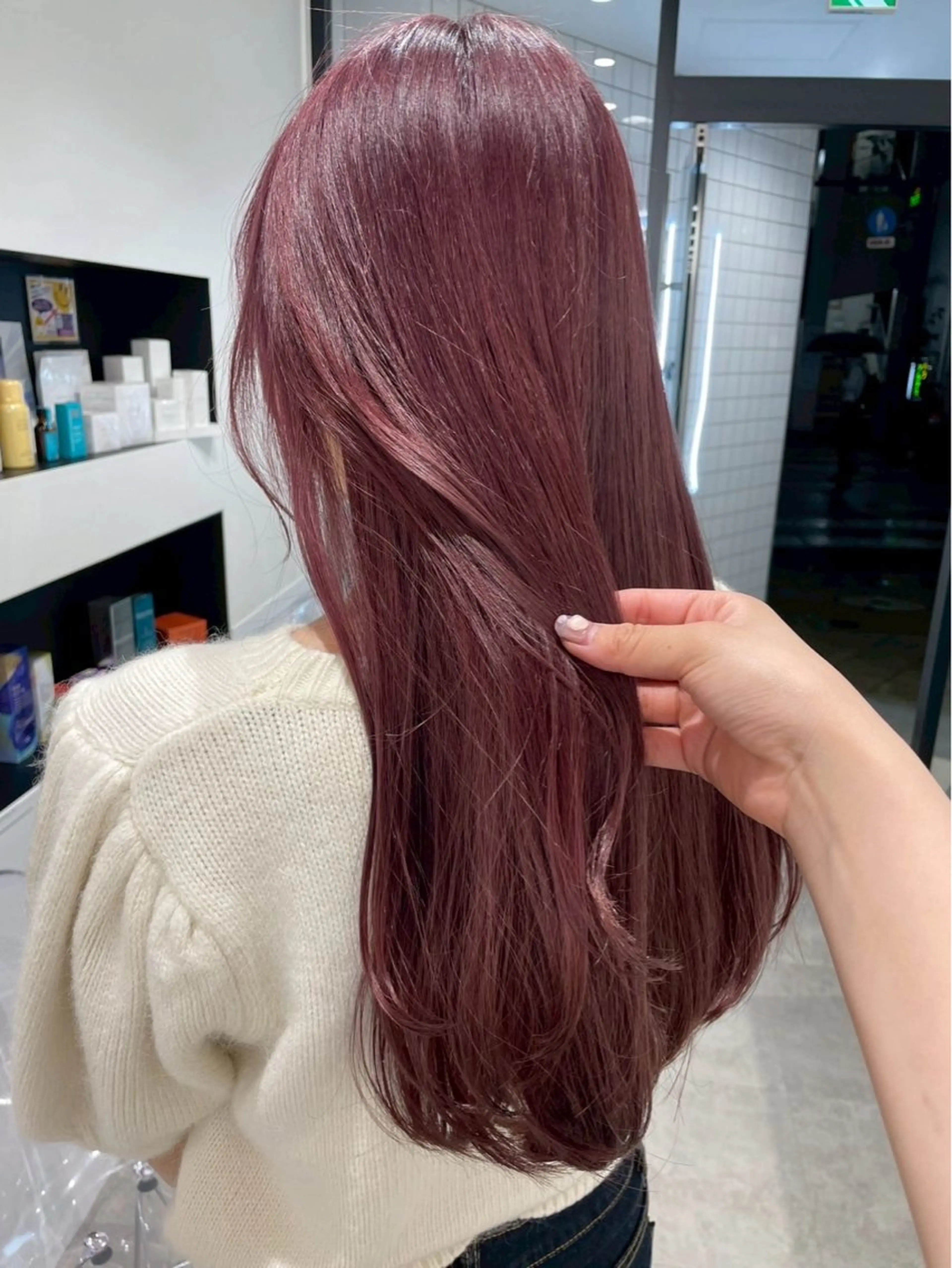 ロング ヘアカラー himari💜 暖色カラー/レイヤーのヘアスタイル