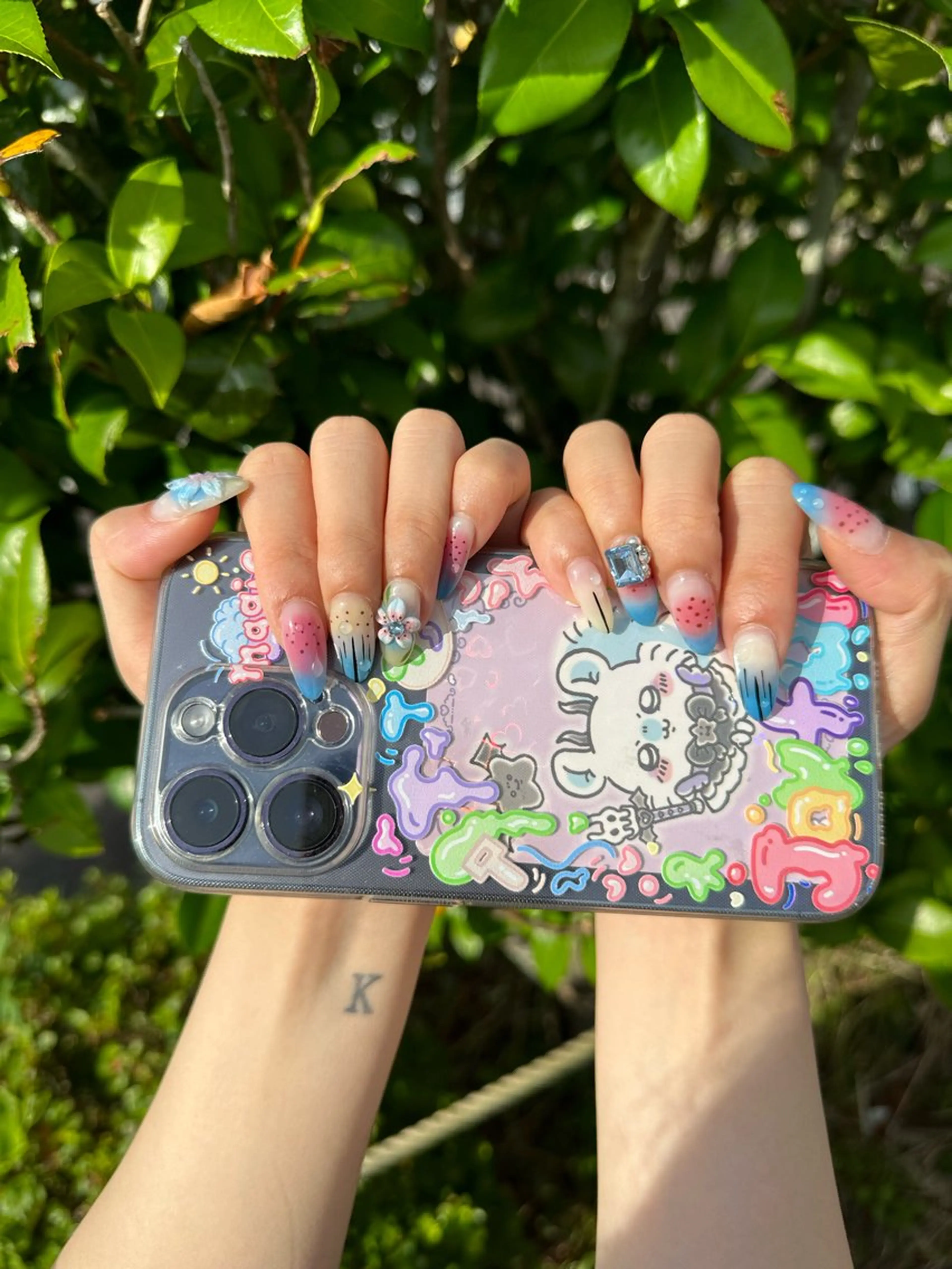 ネイル ☁️Minmin Tsuki💙🩵のネイルデザイン