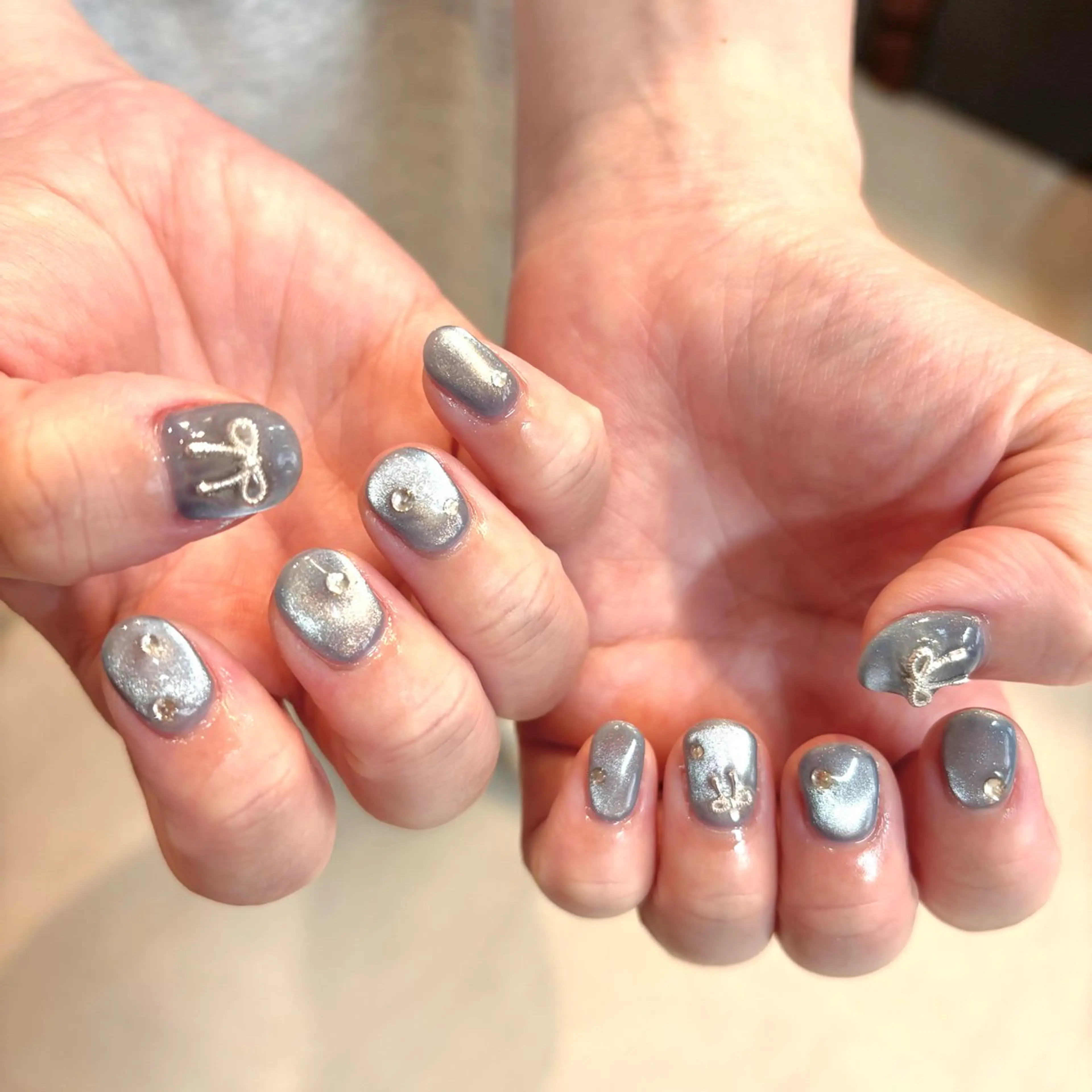 ネイル ジェルネイル マグネットネイル ハンドネイル Chipie_ ayanoのネイルデザイン