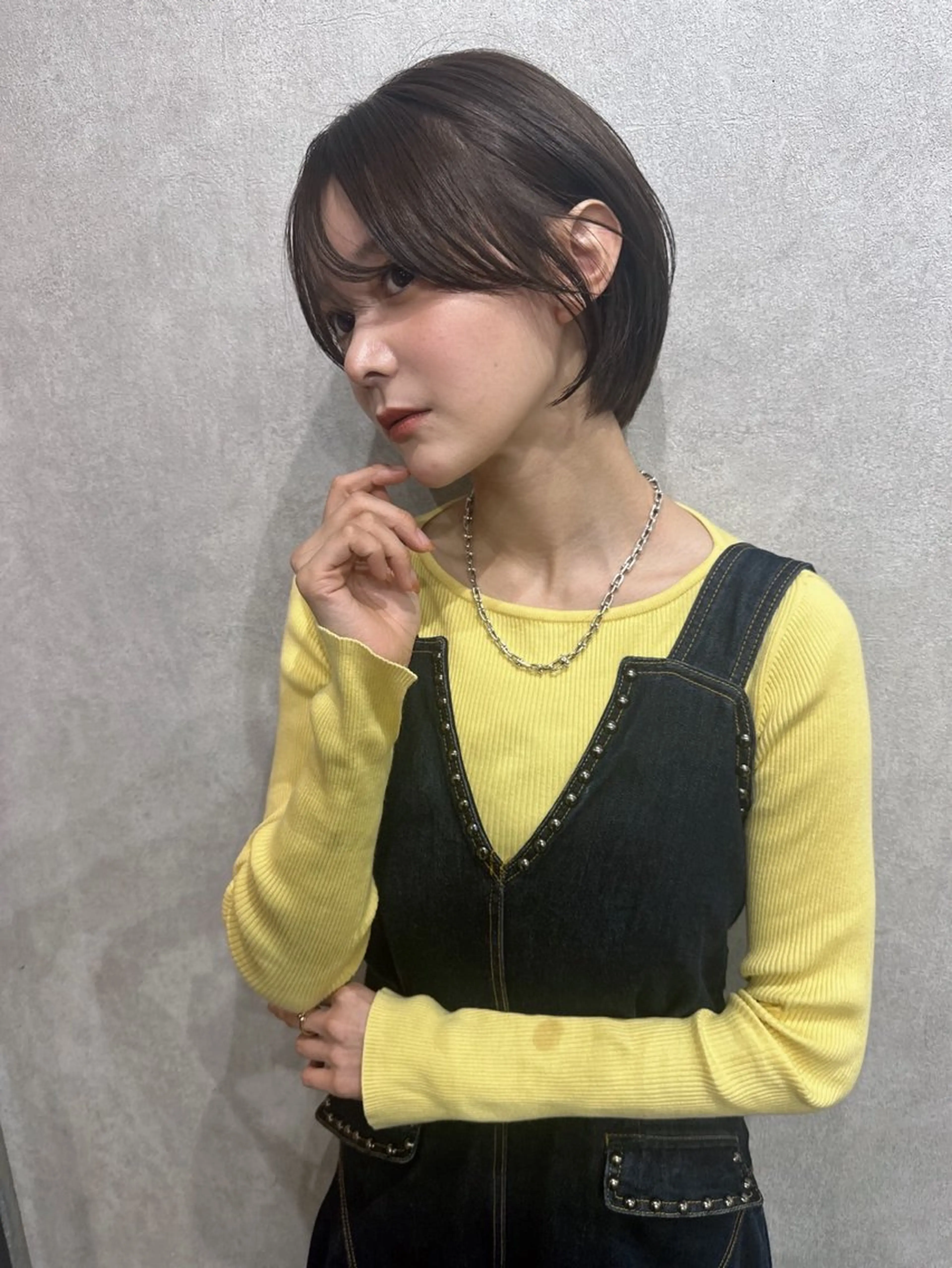 ショート ショートヘア カット ヘアカラー トリートメント AiM エイム　韓国レイヤーのヘアスタイル