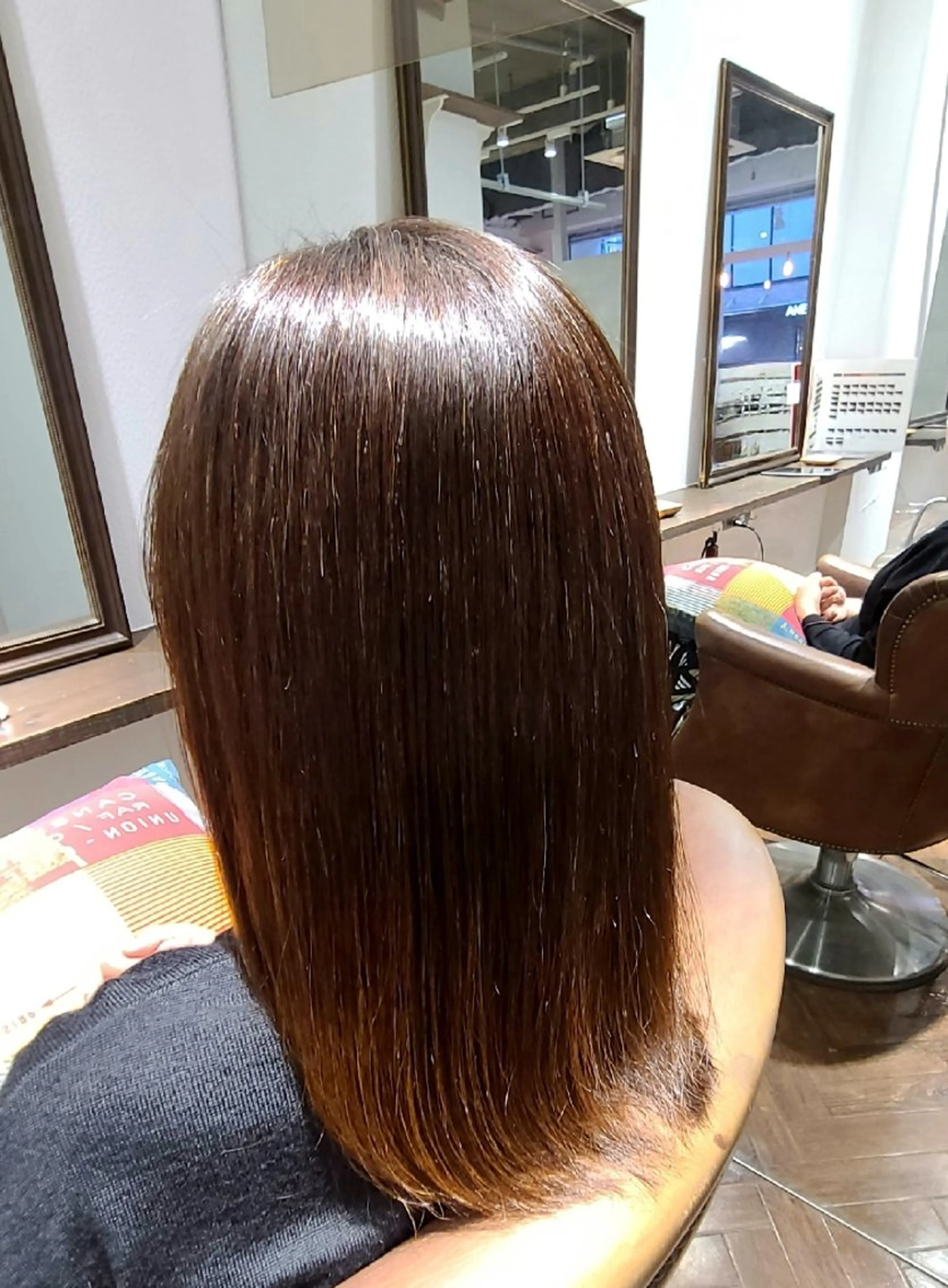 ロング カット 縮毛矯正 トリートメント こだしま   みなのヘアスタイル