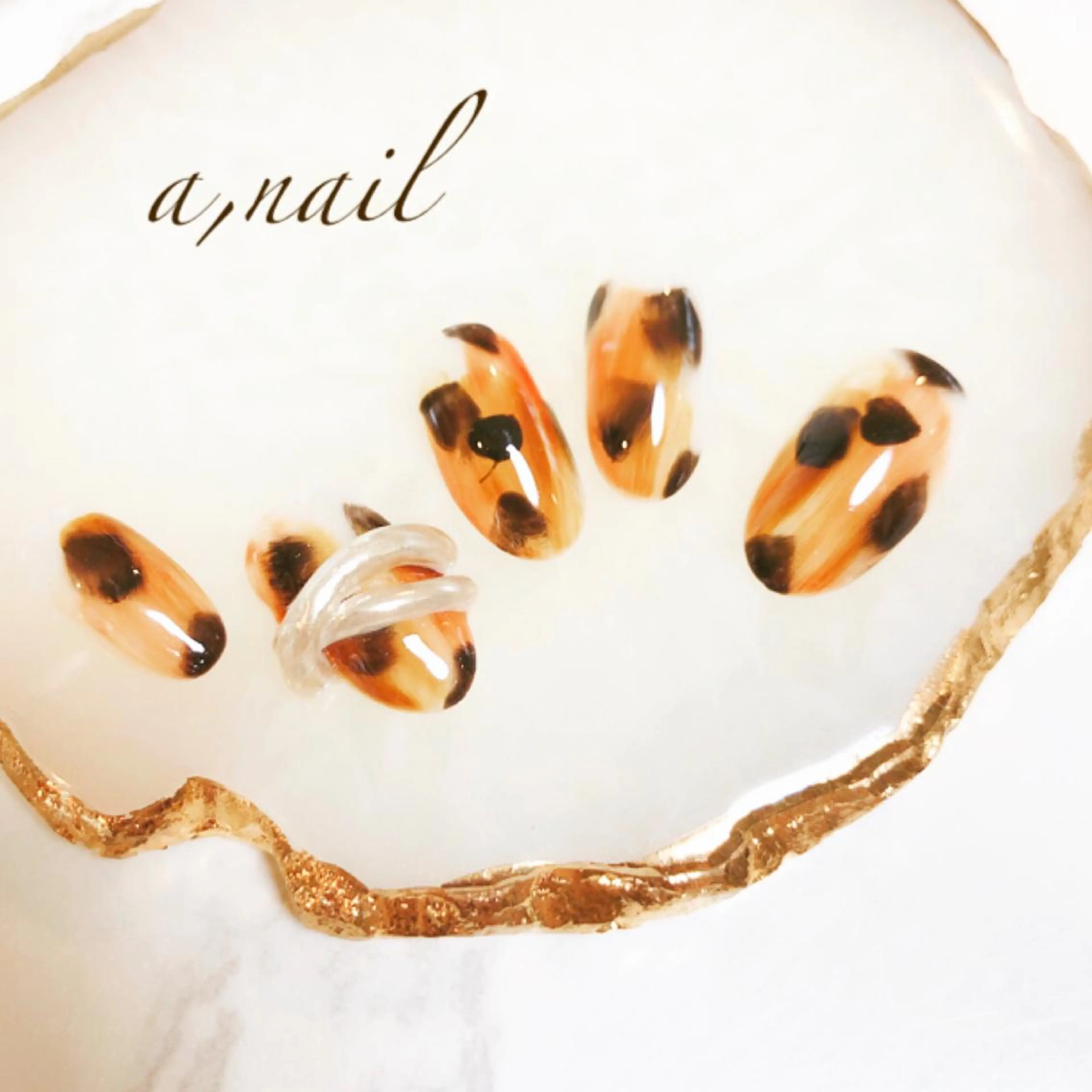 ネイル アニマル柄 フットネイル ジェルネイル グラデーション ミラーネイル ハンドネイル ネイルサロン エーネイルのネイルデザイン