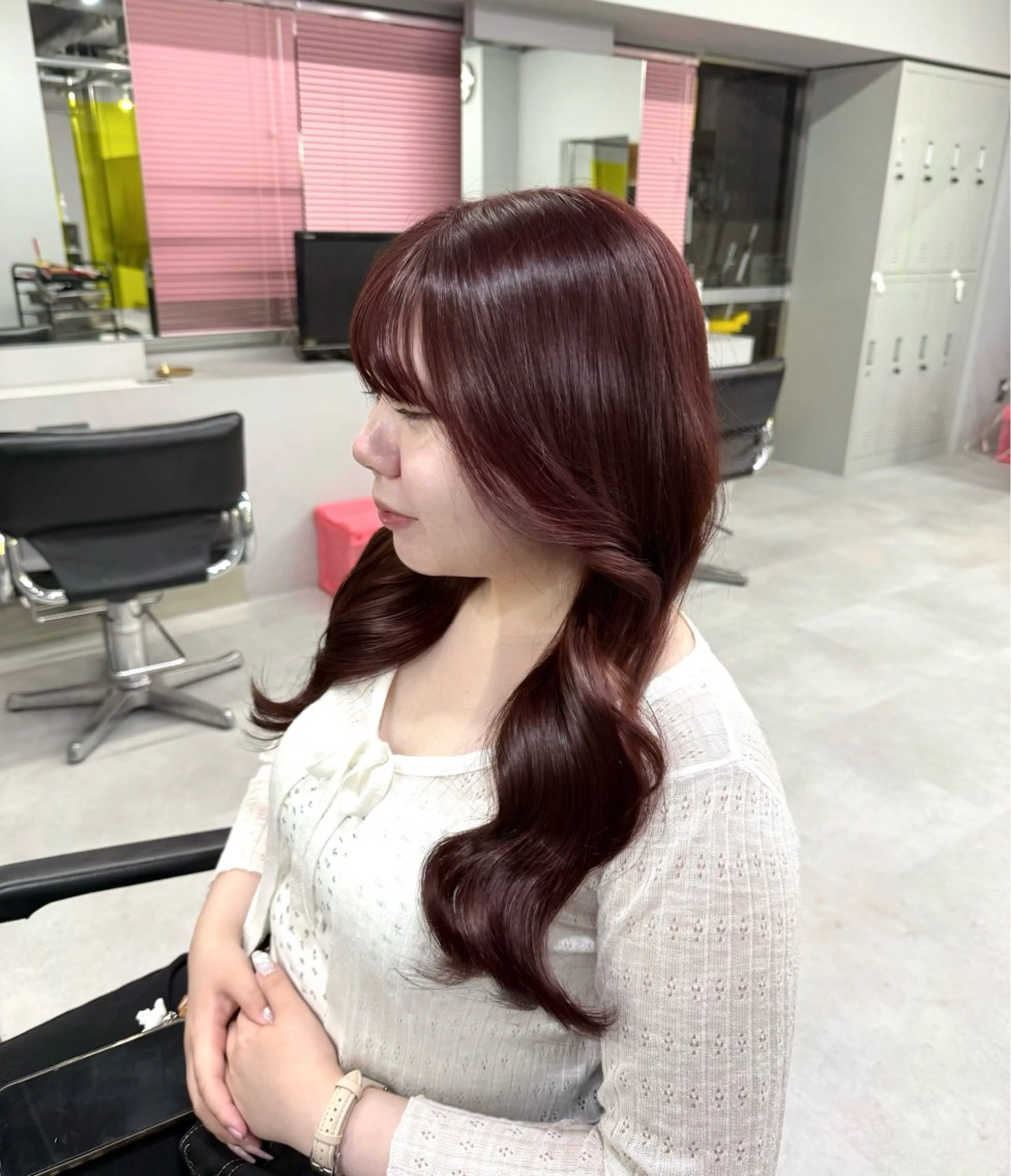 ロング カラー ヘアアレンジ カット ヘアカラー トリートメント ブリーチカラーLAME 心斎橋 ブリーチ/ケアブリーチ/ブリーチなしダブルカラー所属・中山 綺笑のヘアスタイル