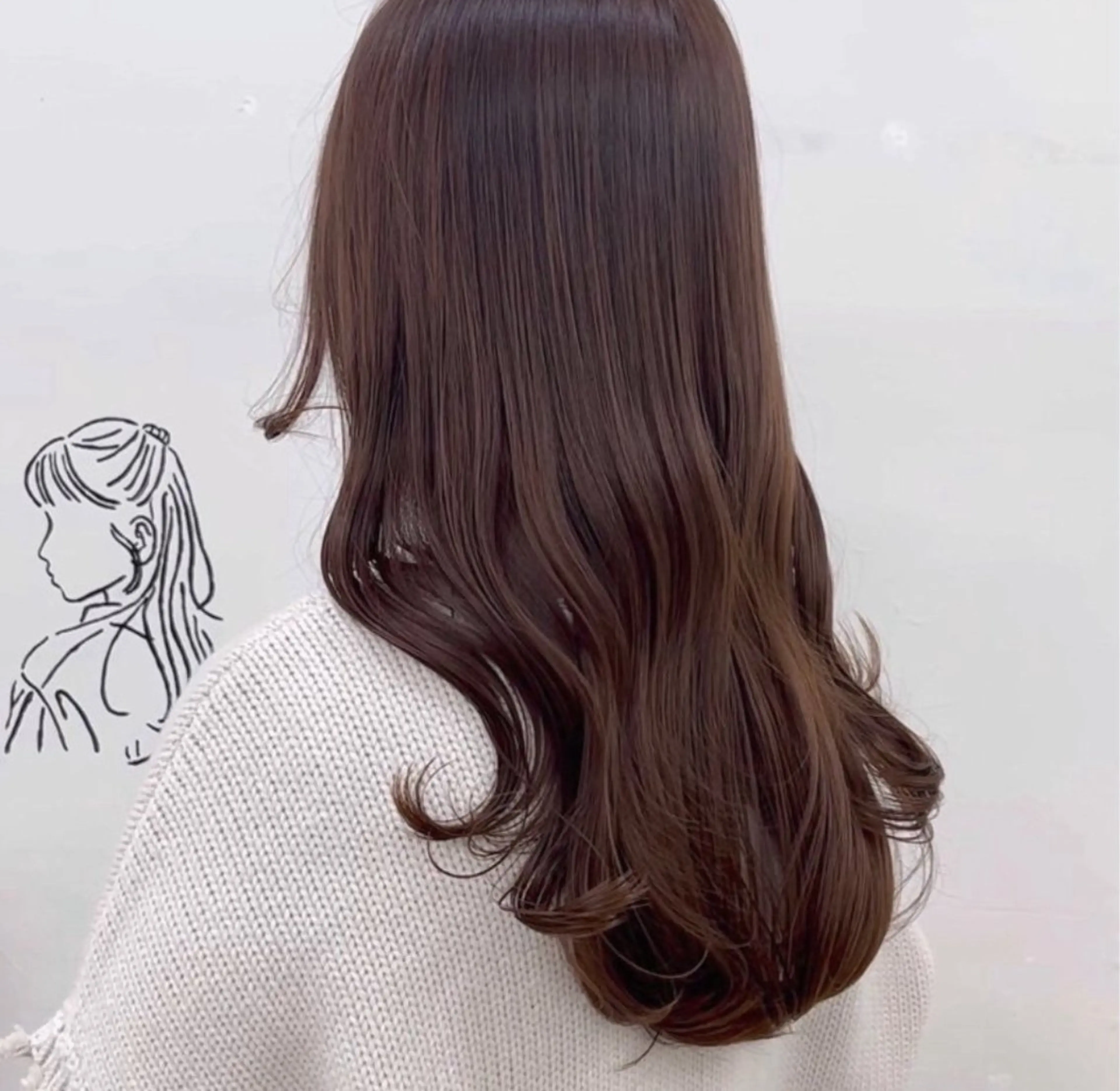 ロング 縮毛矯正 I see所属・I see/天王寺/ 髪質改善/本田 唯のヘアスタイル