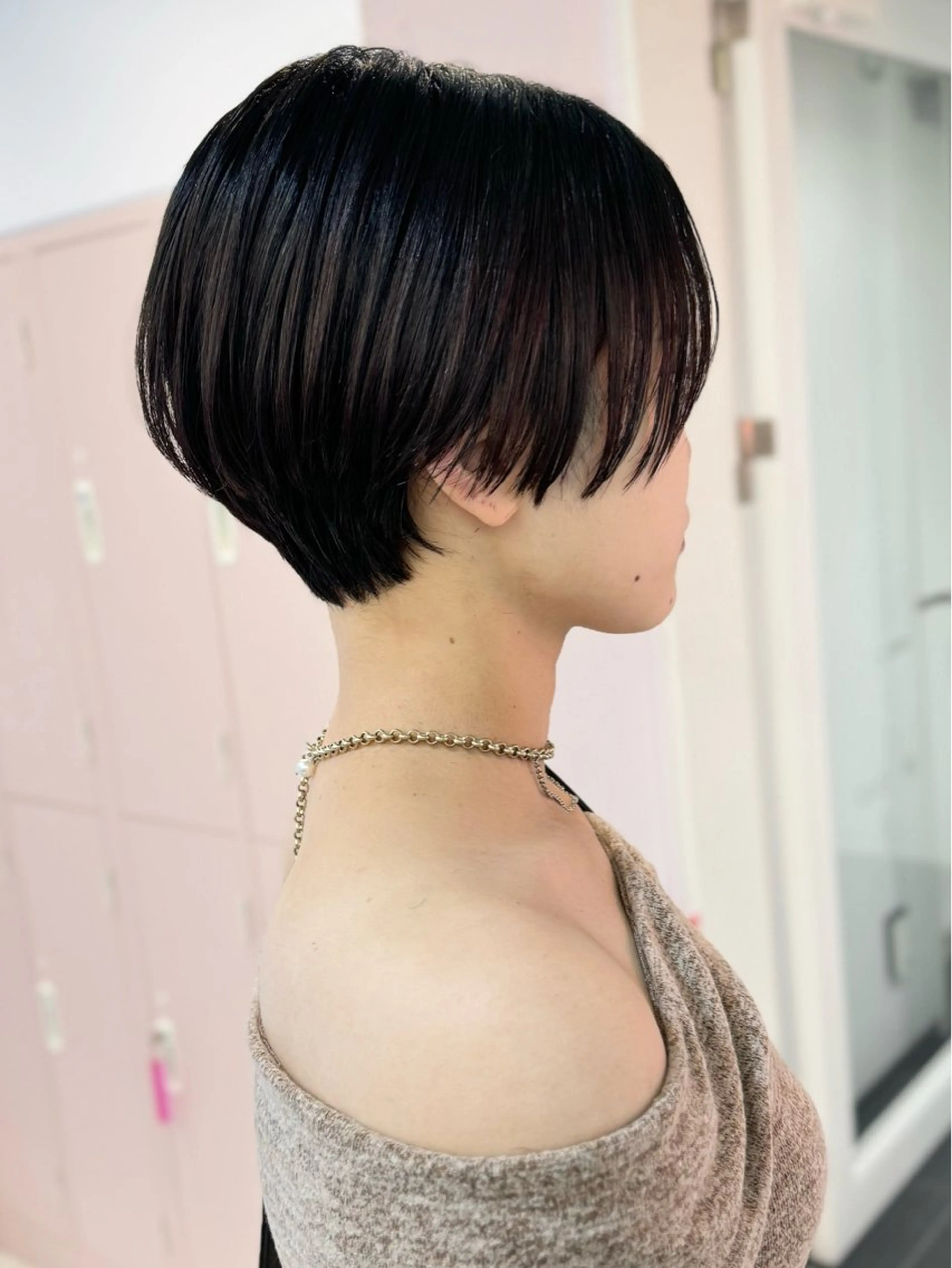 ショート YUZUKI艶カラー /似合わせ小顔カットのヘアスタイル