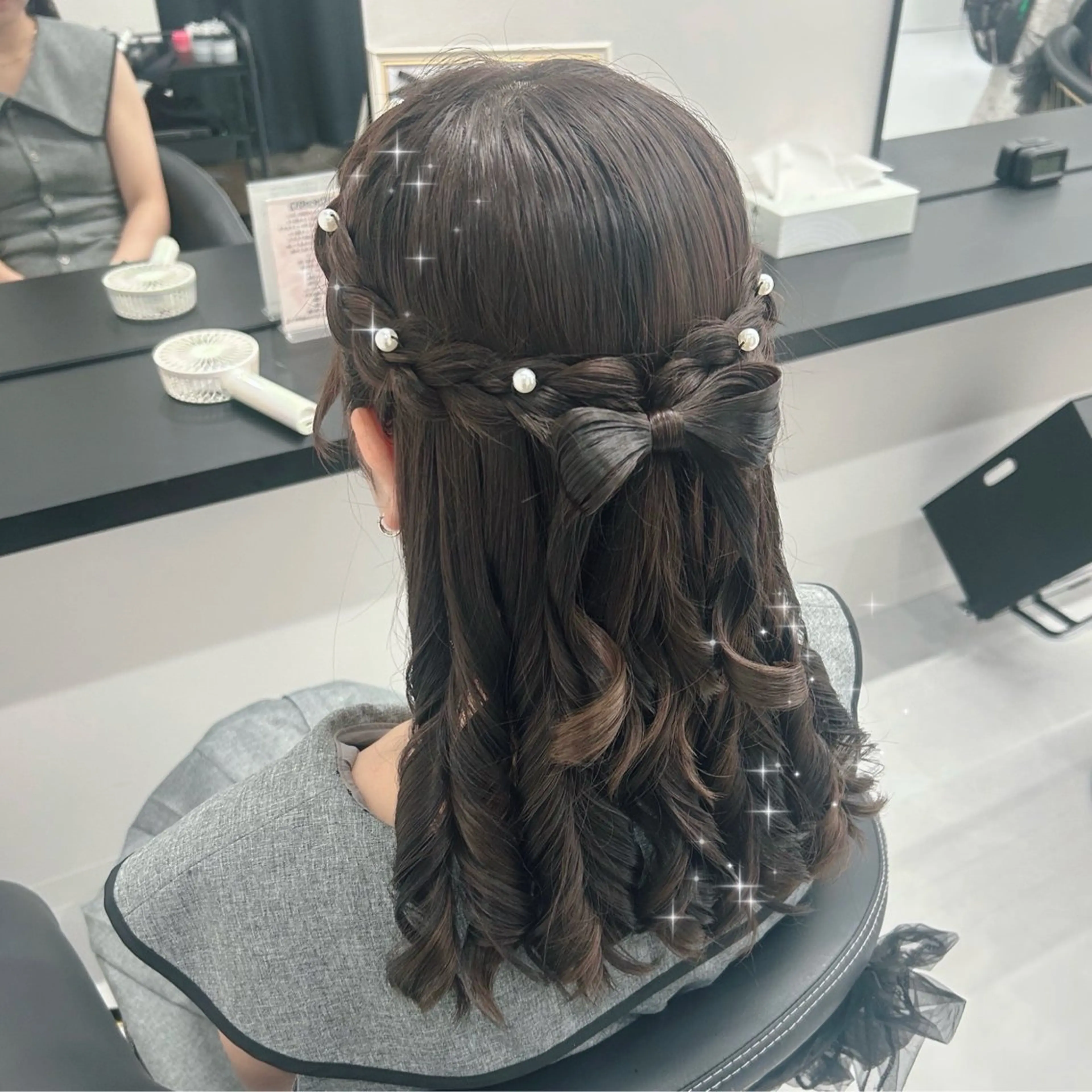 セミロング ヘアアレンジ ハーフアップ MILD by17 🤍ゆめか🤍のヘアスタイル