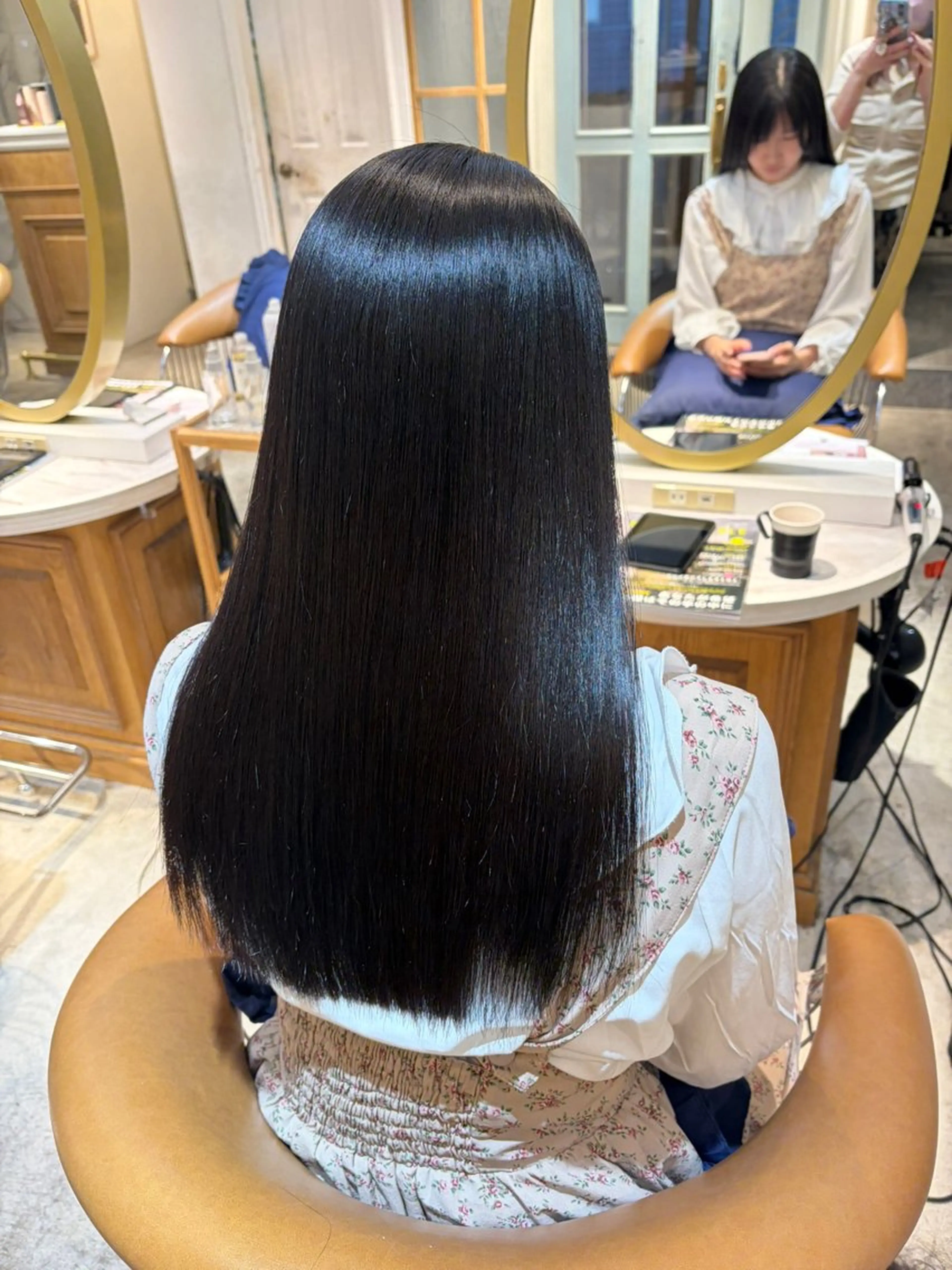 ロング 髪質改善 縮毛矯正 カット ヘアカラー トリートメント ヘアセット 髪質改善/ボブ /韓国/erikoのヘアスタイル