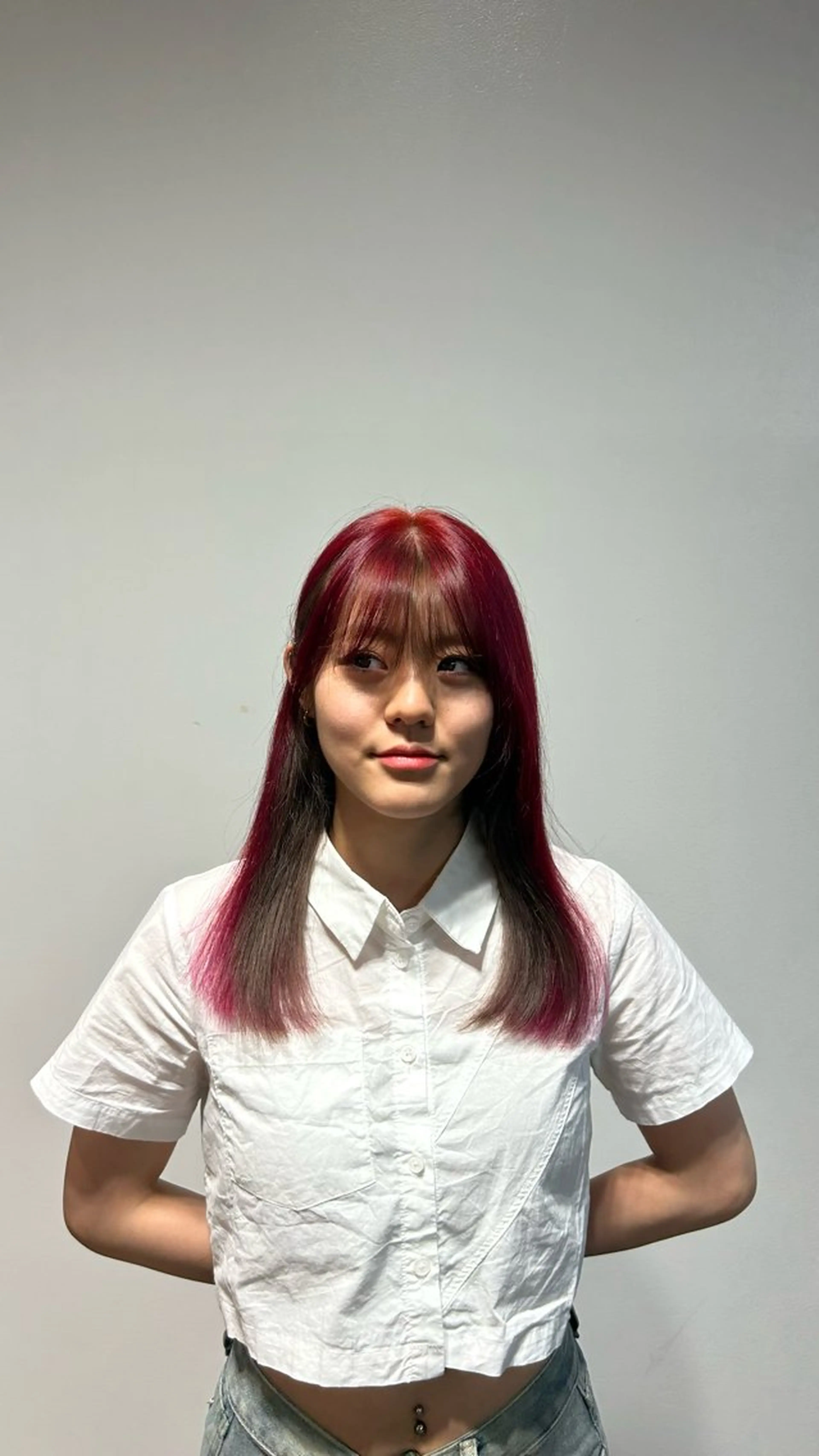 カラー ピンクカラー ꪆৎ平行アーチ ྀི ワカナの眉毛・アイブロウイメージ