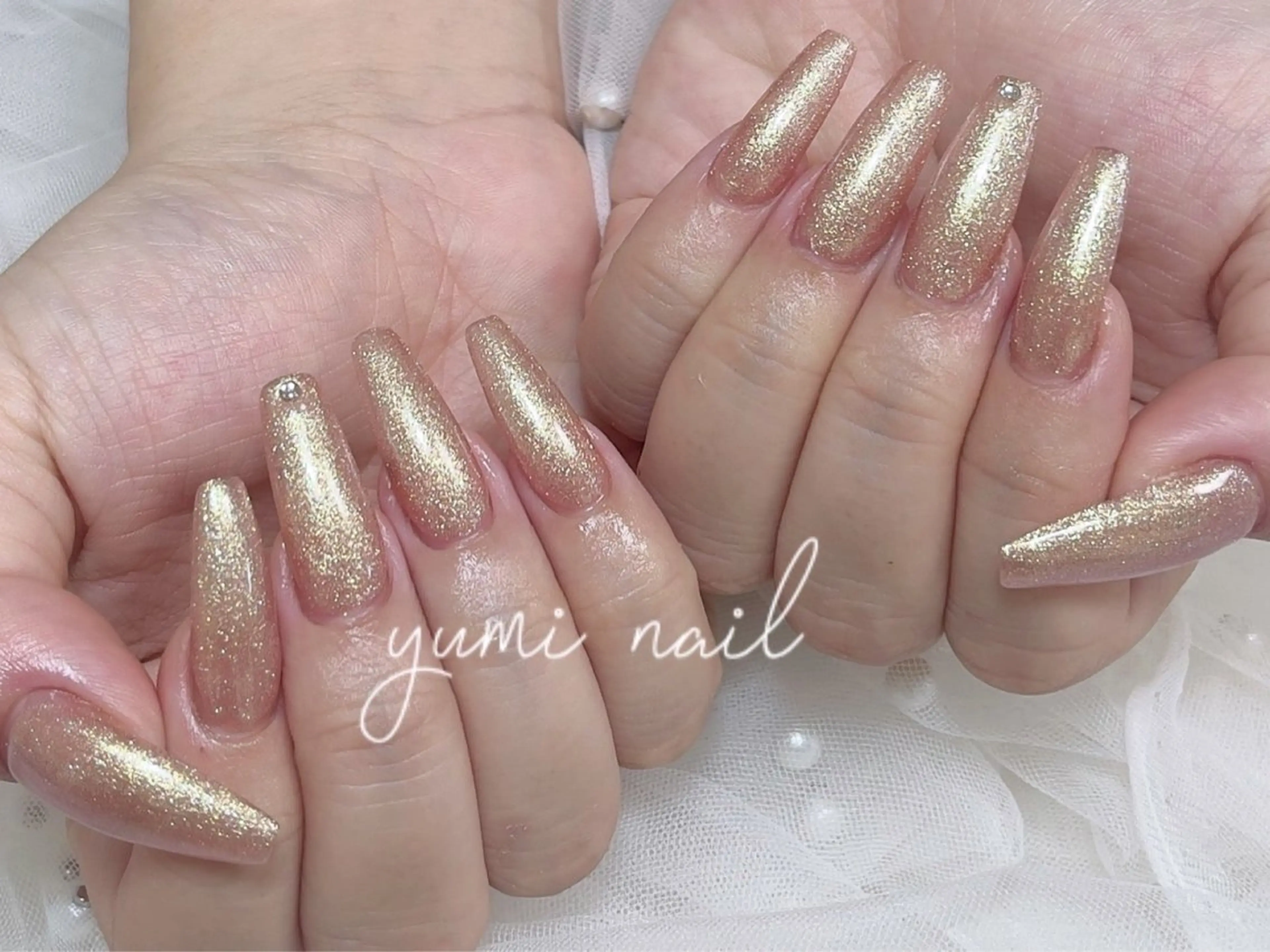 ネイル ハンドネイル 𝐲𝐮𝐦𝐢🎀 長さ出しデザイン専門のネイルデザイン