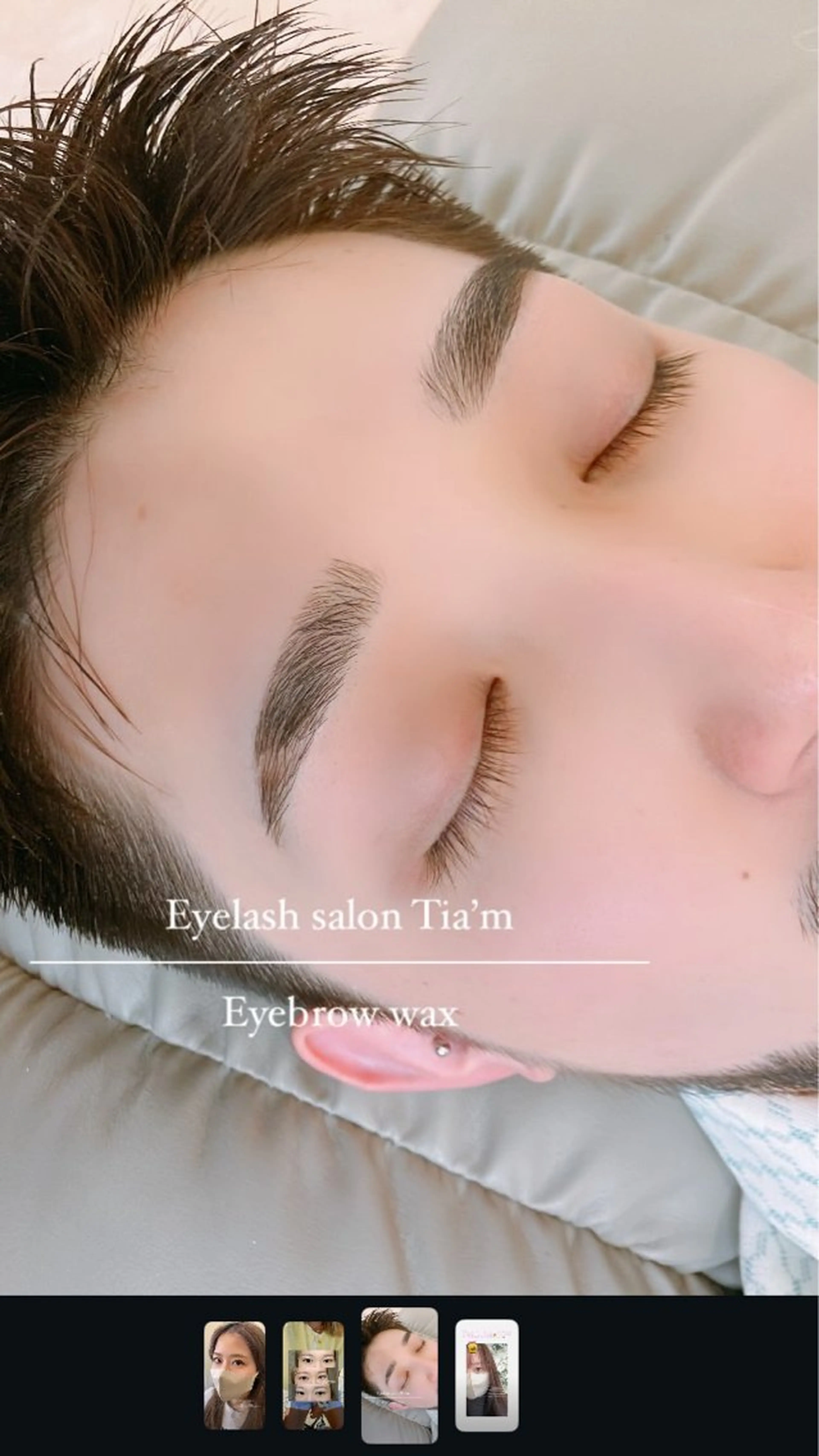 🚹【メンズ専用】アイブロウWax脱毛👀(眉カット✂️眉メイク付)の写真