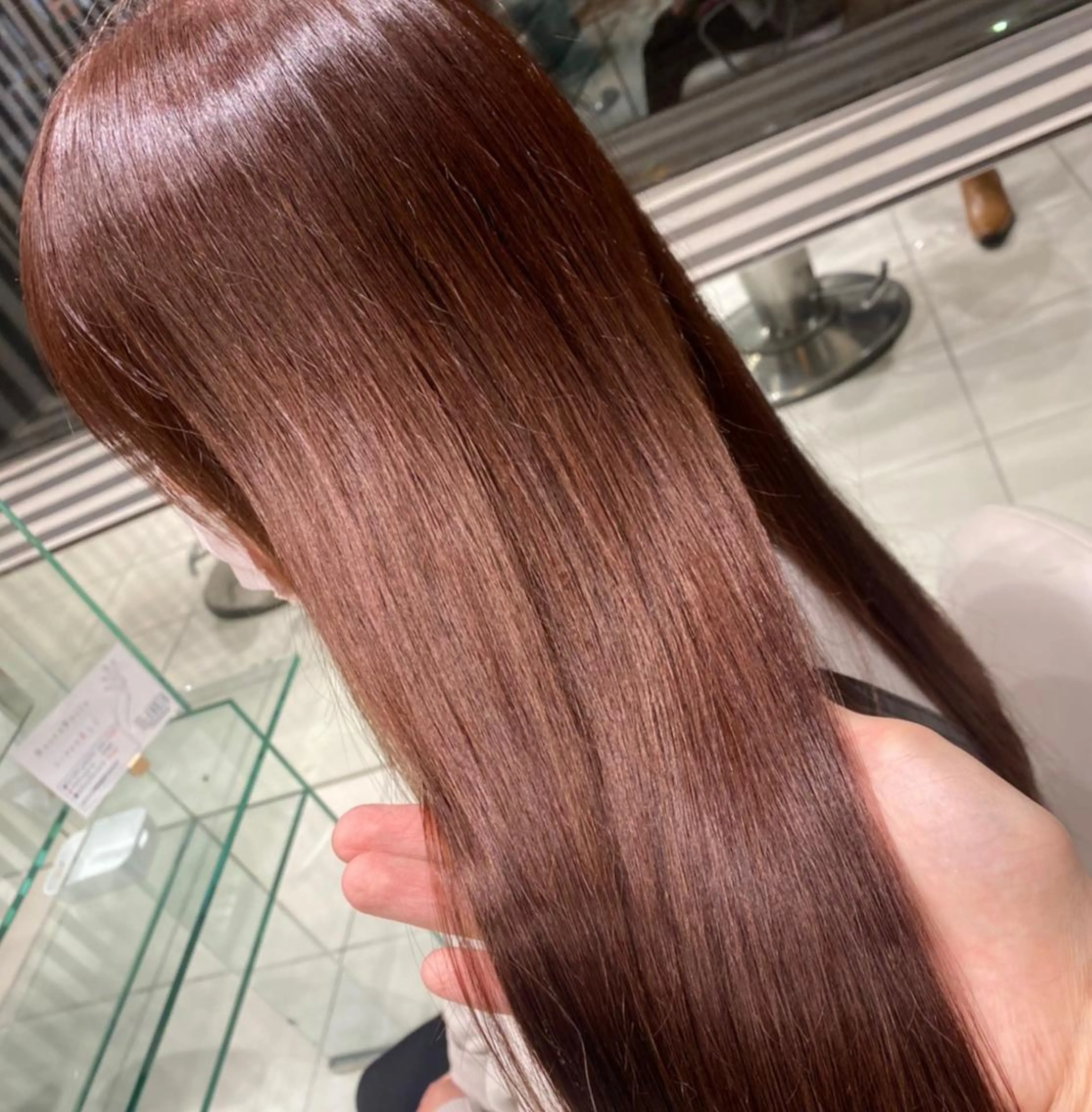 ⭐︎レディースカット＋髪質改善カラー＋2stepトリートメント　¥11000の写真