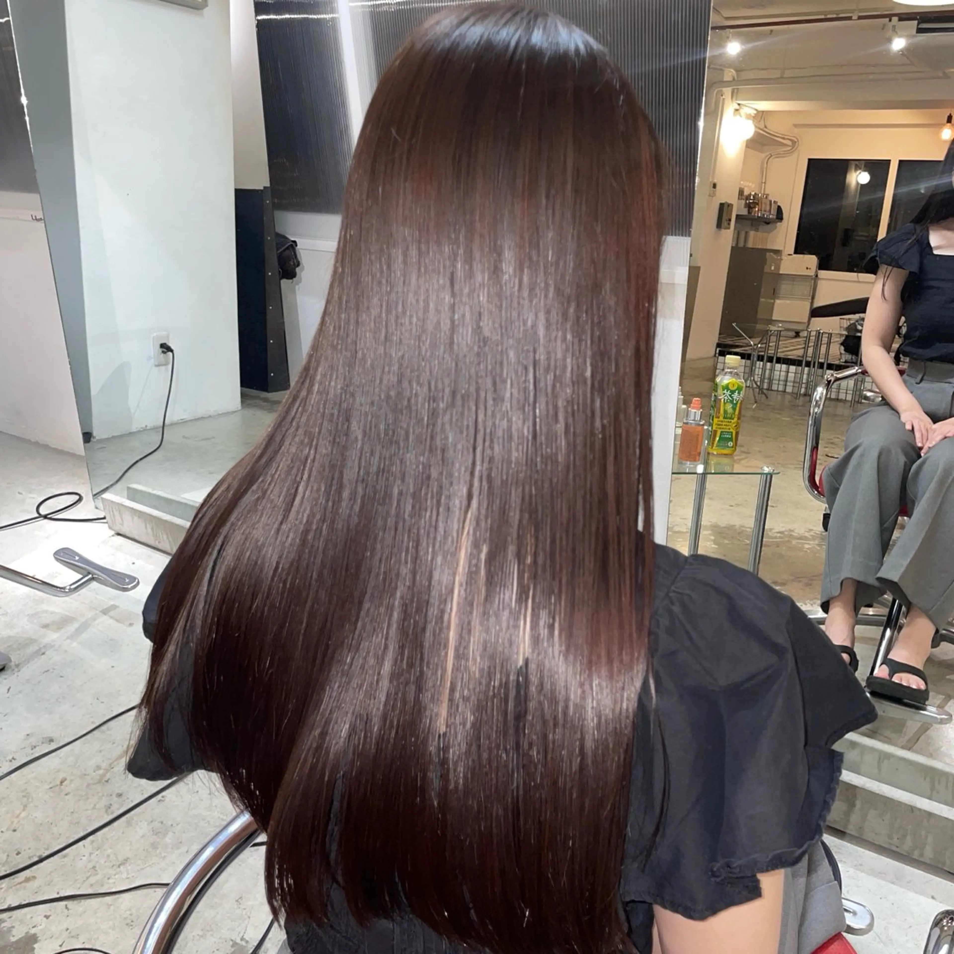 ロング カラー ヘアカラー トリートメント スミレ／透明感 ／ハイトーン／高円寺のヘアスタイル