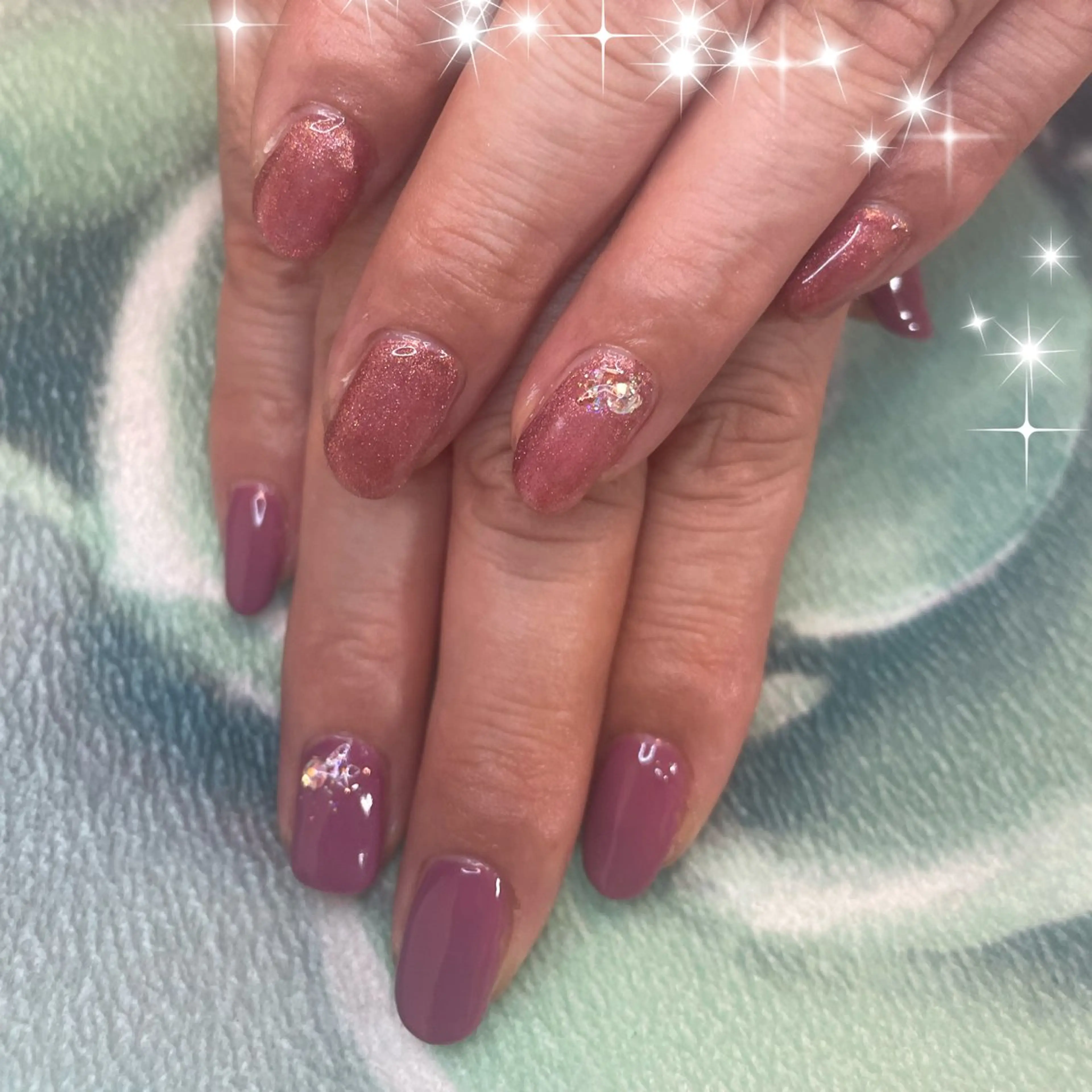 ネイル マグネットネイル ワンカラーネイル NAIL★M 真紀のネイルデザイン