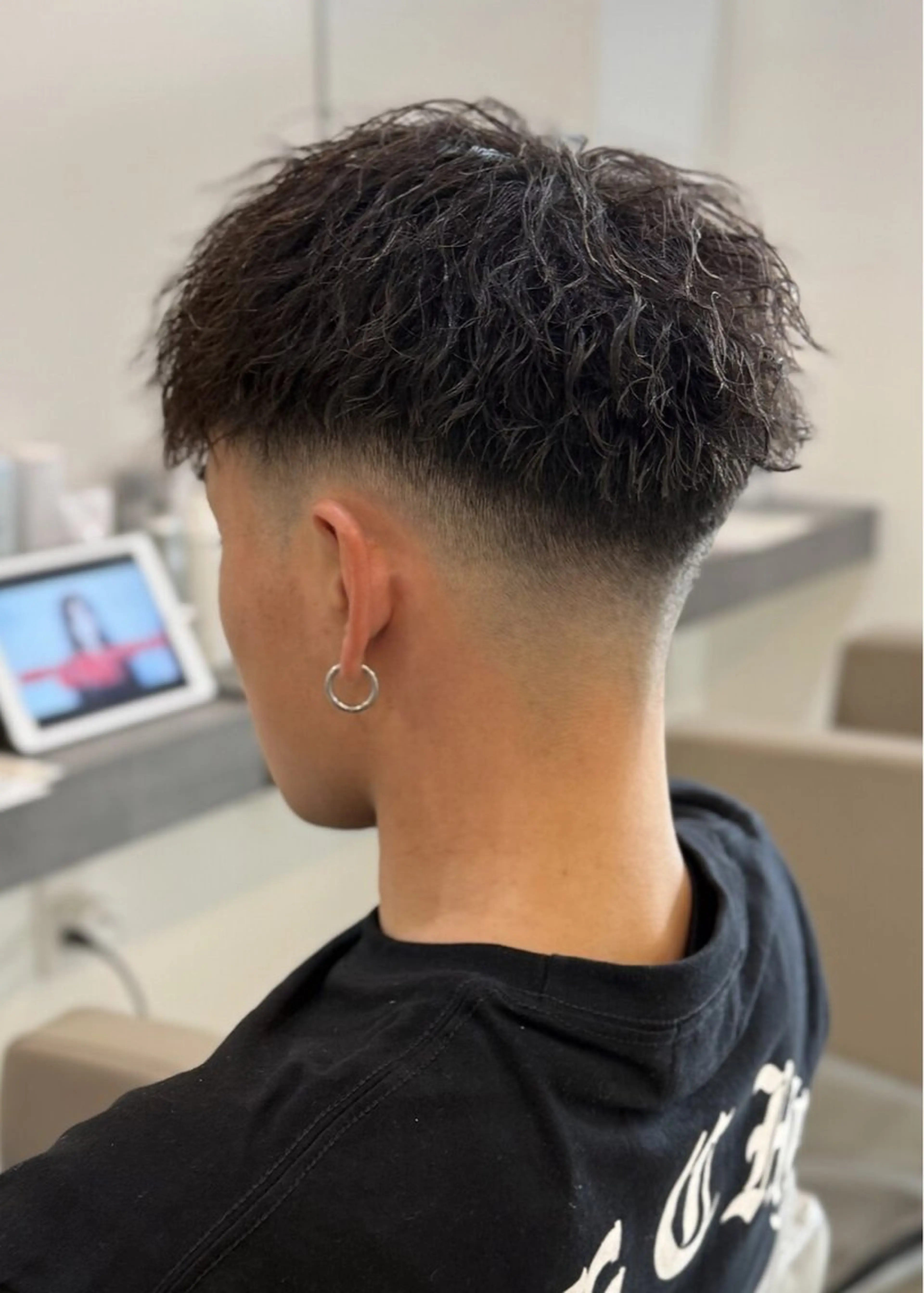 パーマ メンズ フェードカット スキンフェード カット パーマ mens,by cocoterrace所属・メンズ特化 美容師misakiのヘアスタイル