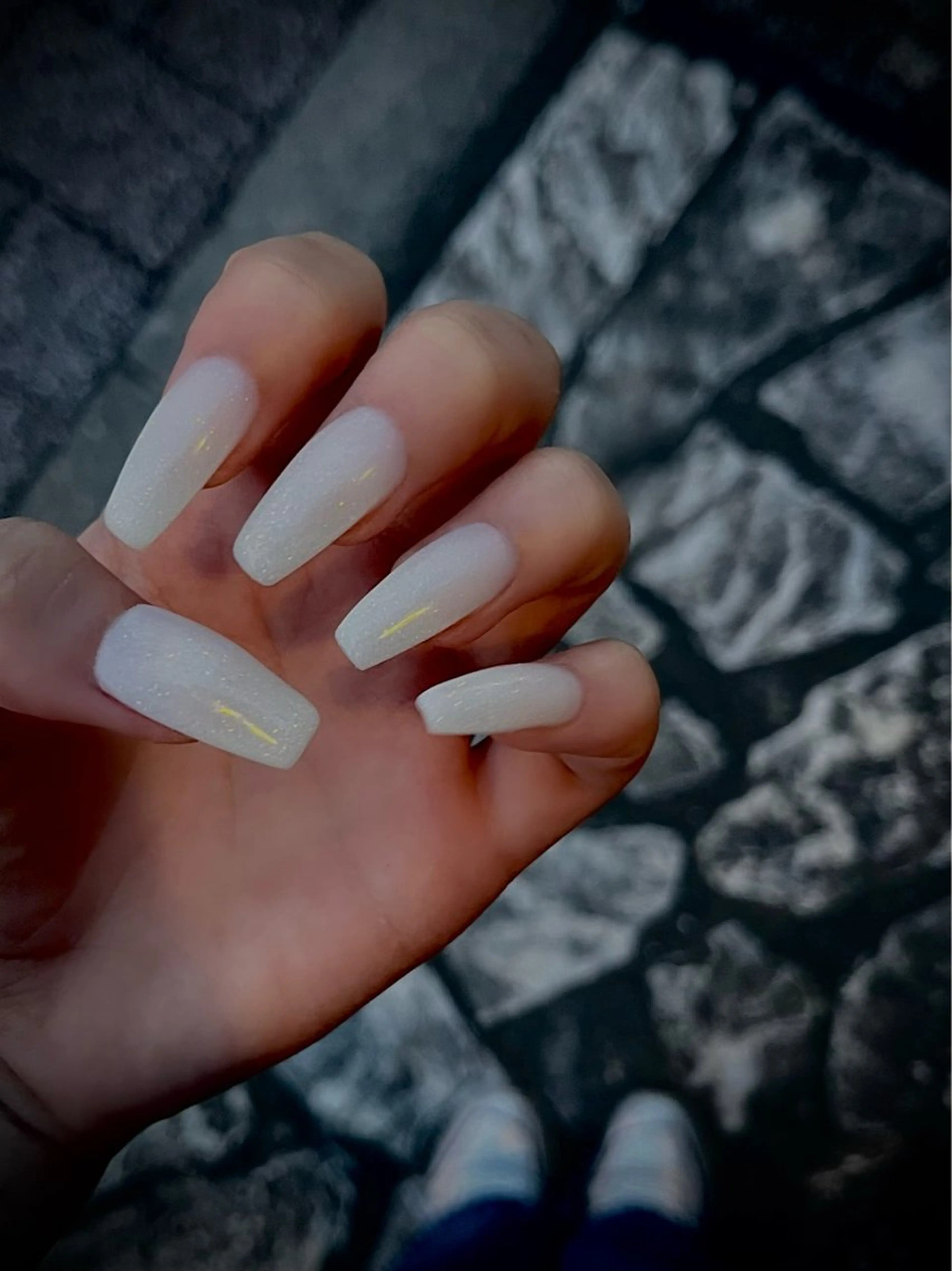 ネイル フットネイル キラキラネイル マグネットネイル ワンカラーネイル スカルプネイル nine.🦋 YUKOのネイルデザイン